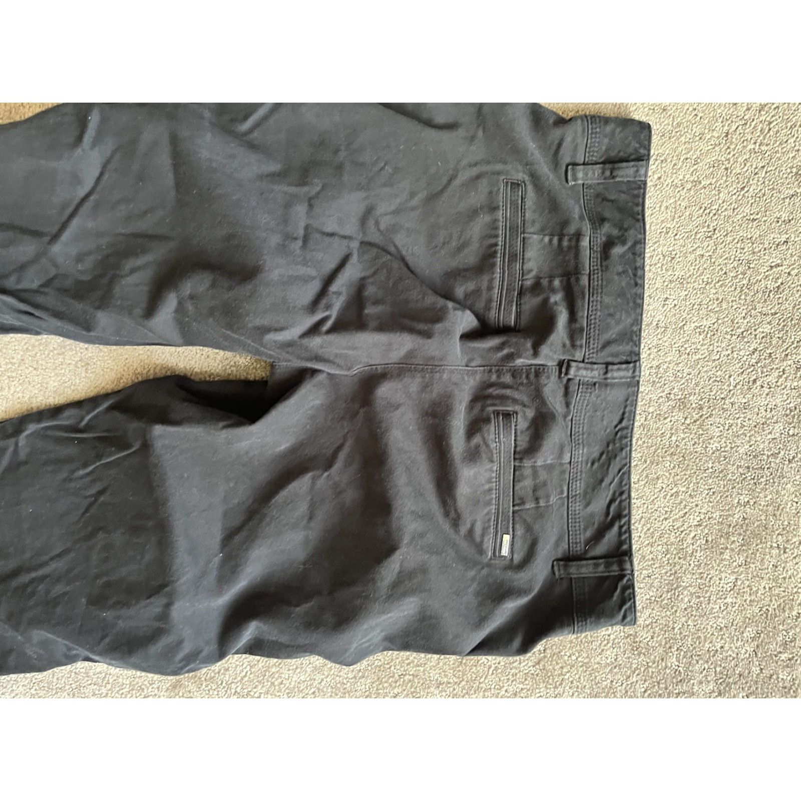 White House Black Market VINTAGE White House Black Market Pants Women 8 Black Slim Crop Ankle Stretch Trousers Size 30" / US 8 / IT 44 - 4 Thumbnail