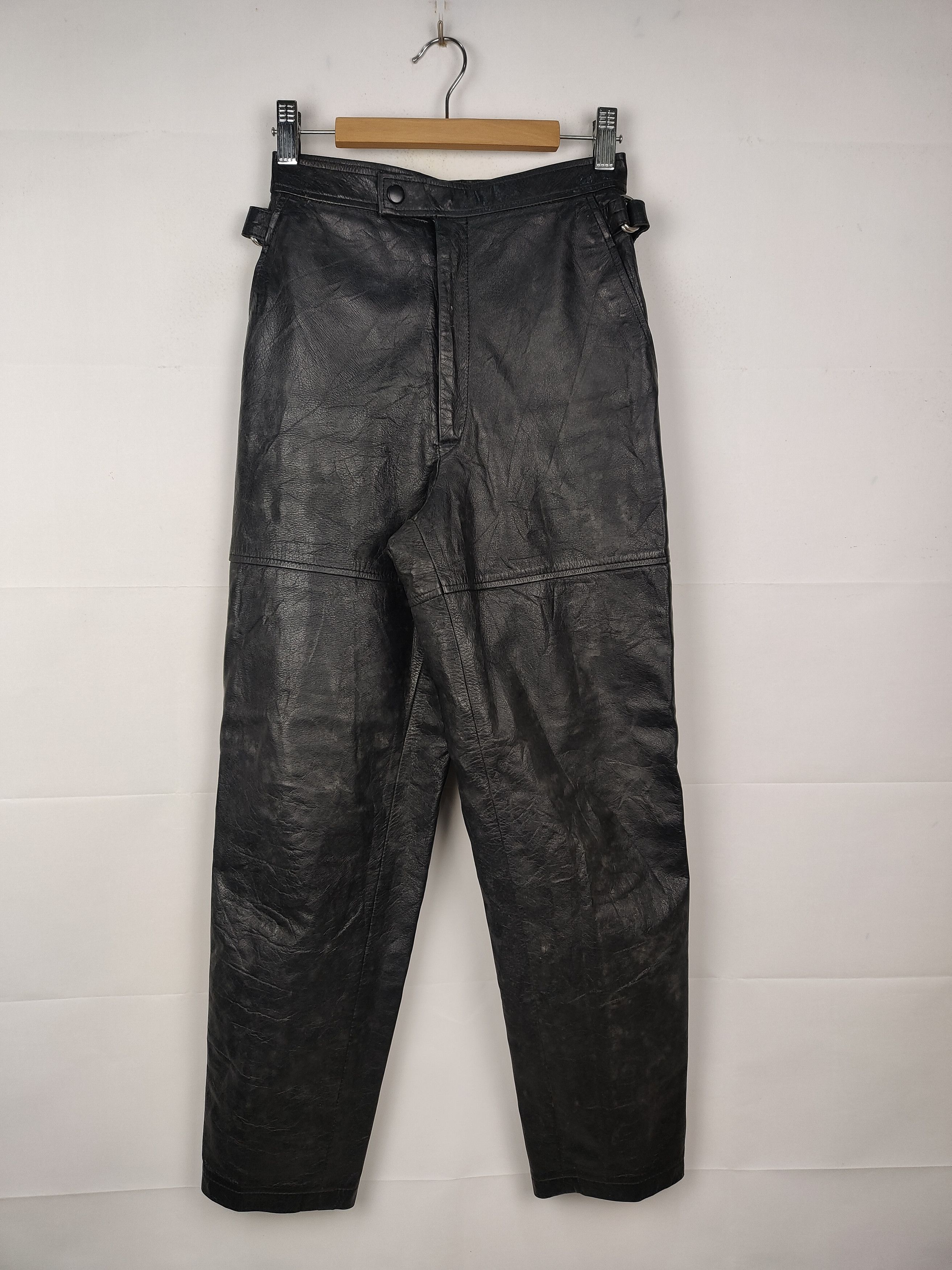 Japanese Brand Ba-tsu Laboratory All Fashion Art Leather pant Size 24" / US 00 / IT 34 - 1 Thumbnail