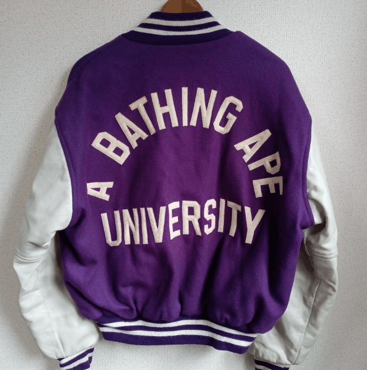 Bape 1998s A BATHING APE “UNIVERSITY” stadium jacket Size US L / EU 52-54 / 3 - 1 Thumbnail