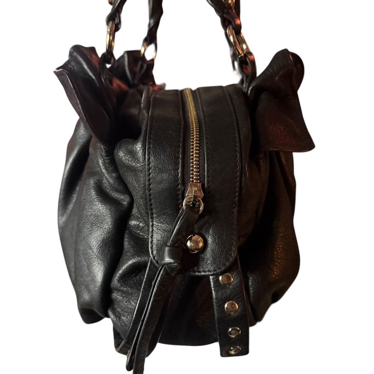 Guess Guess by Marciano black leather studded detail satchel bag Size ONE SIZE - 4 Thumbnail
