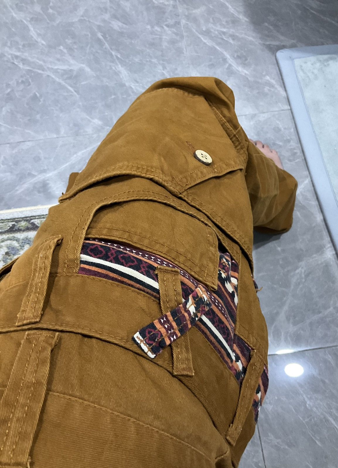 Japanese Brand Dominate Handcrafted Jeans Double Waisted Design Size US 33 - 7 Thumbnail