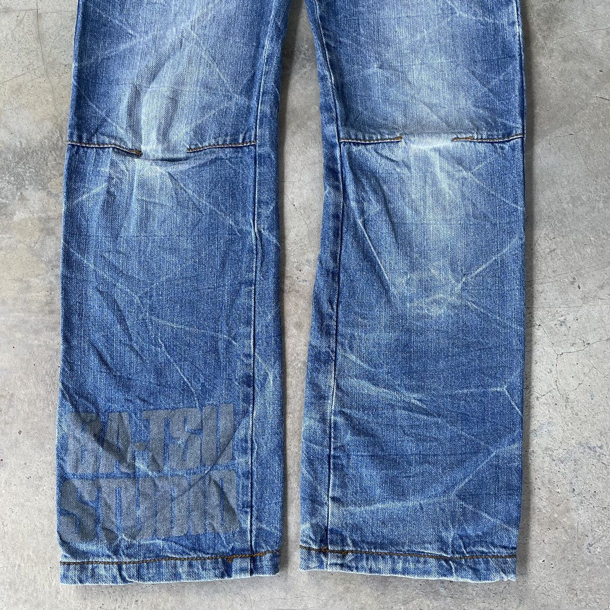 Hysteric Glamour 2000s Batsu Studio Skull Poem Double Waist Punk Jeans Size US 29 - 8 Thumbnail