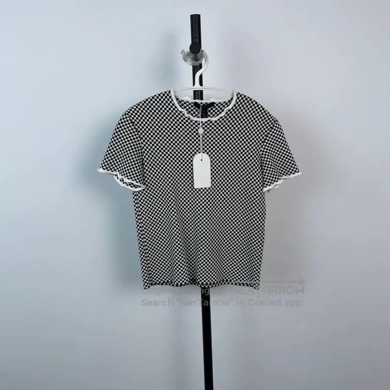 Louis Vuitton Knitted checkerboard short sleeves