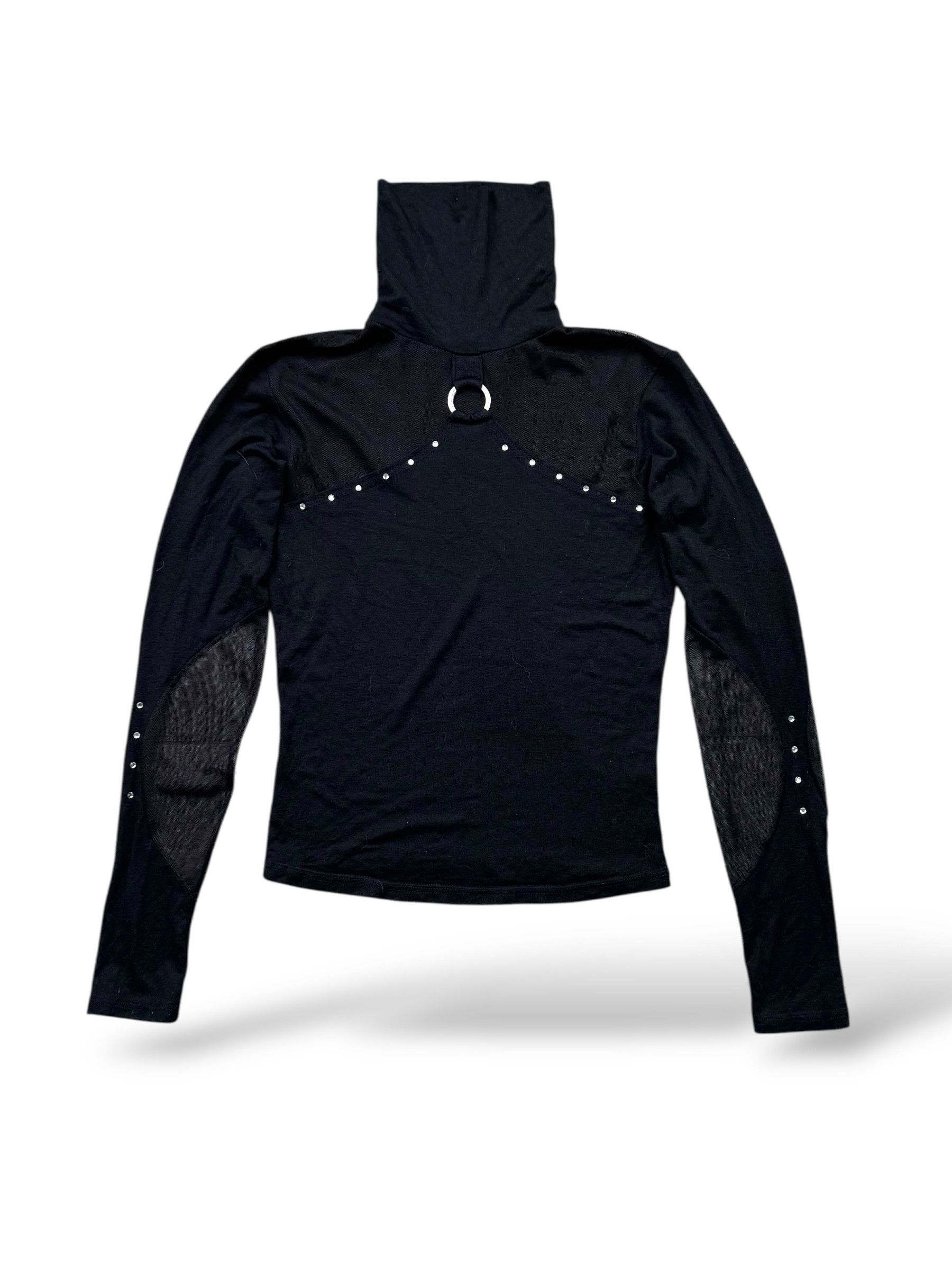 Japanese Brand Vintage Cropped Long Sleeve With Mesh Details W238(V9) Size S / US 4 / IT 40 - 1 Thumbnail