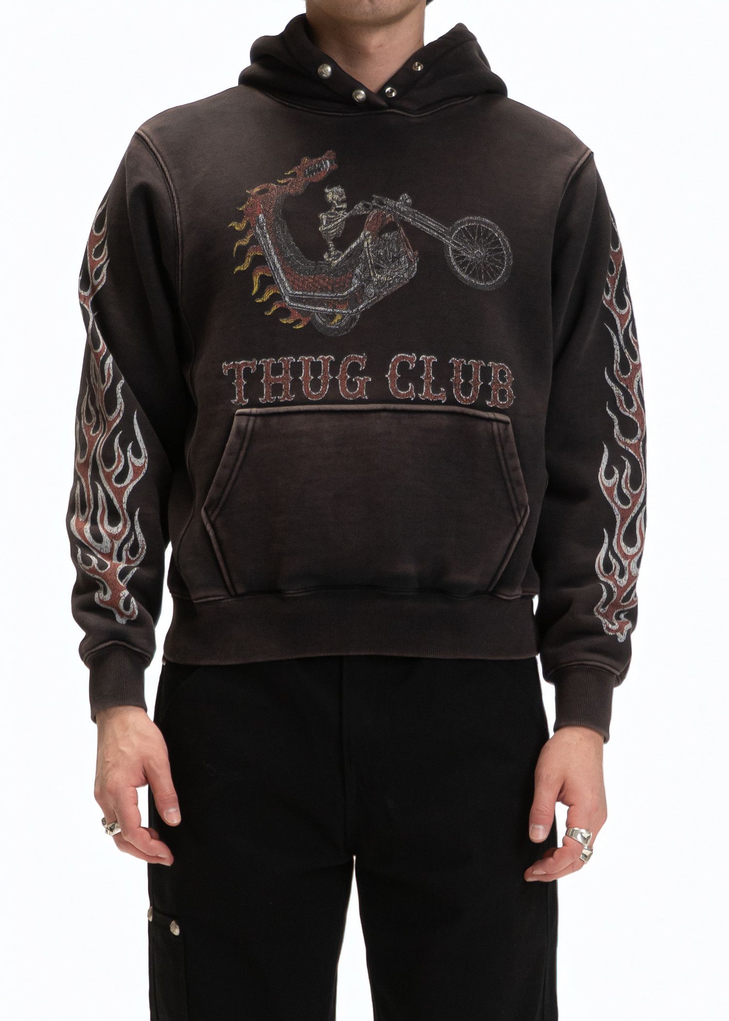 Thug Club Dragon Stud Hoodie | Grailed