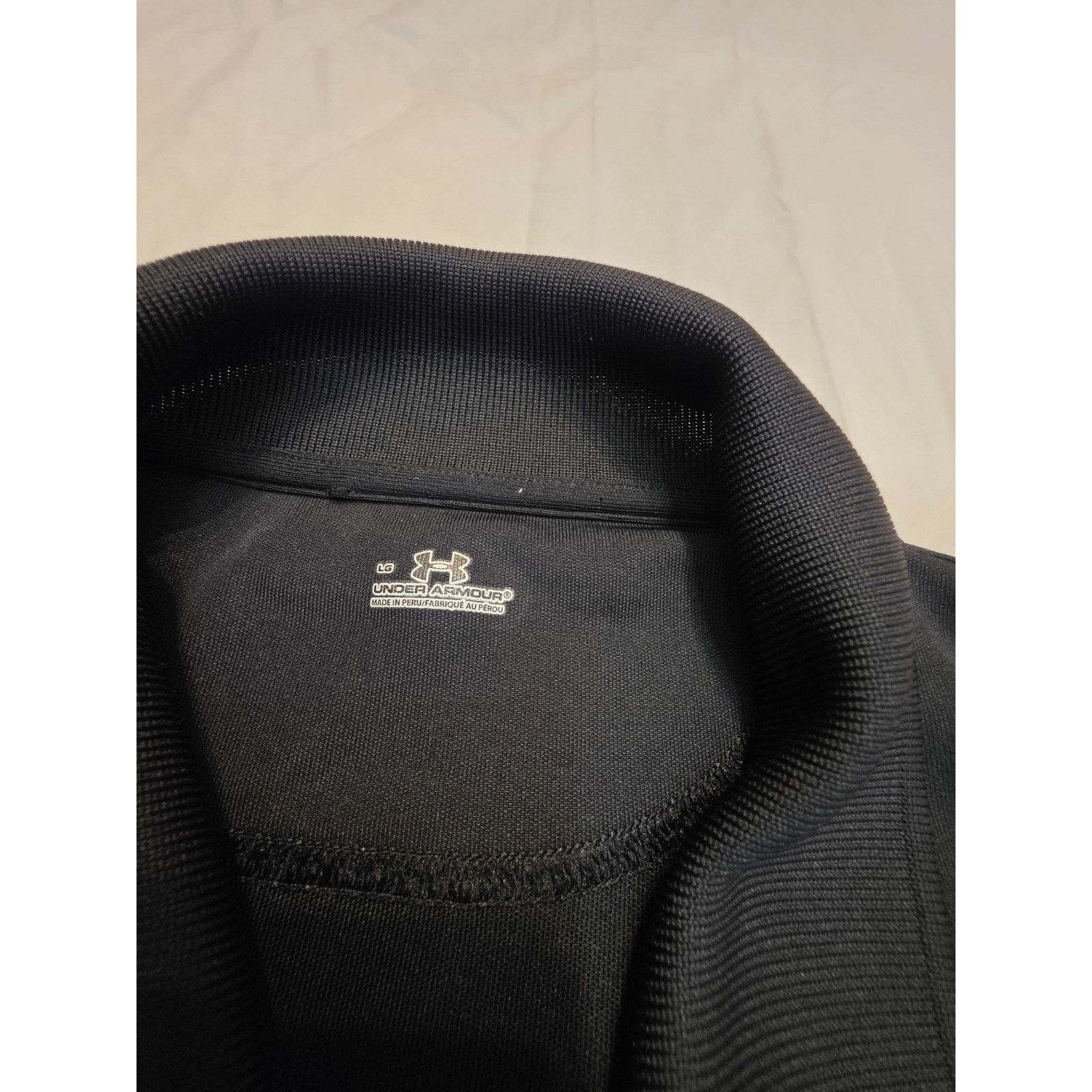Under Armour Under Armour Men's Size Large Short Sleeve Black Polo Shirt Size US L / EU 52-54 / 3 - 6 Thumbnail