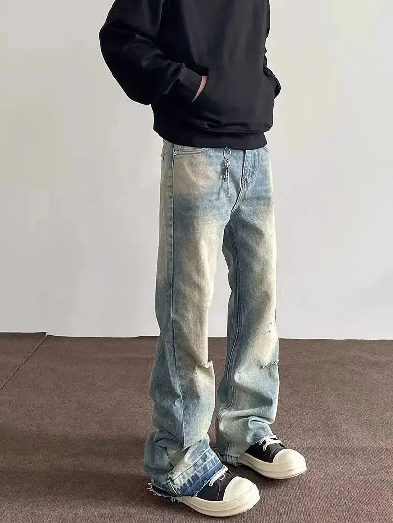 Japanese Brand Street hip-hop washed vintage baggy jeans Size US 34 / EU 50 - 2 Thumbnail