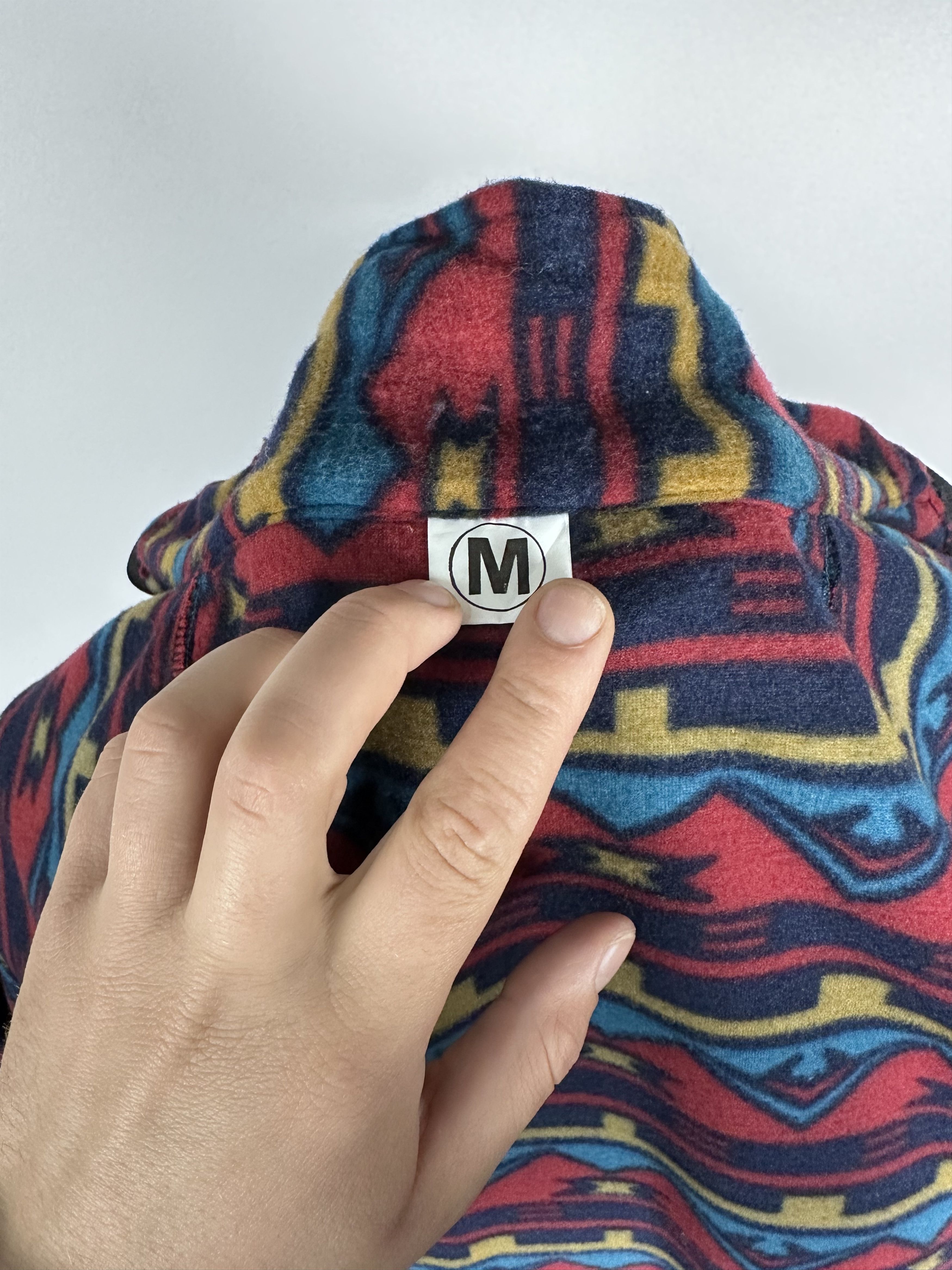Vintage vintage FLEECE sweater Full Zip retro wear men's 90s jumper Size US M / EU 48-50 / 2 - 9 Thumbnail