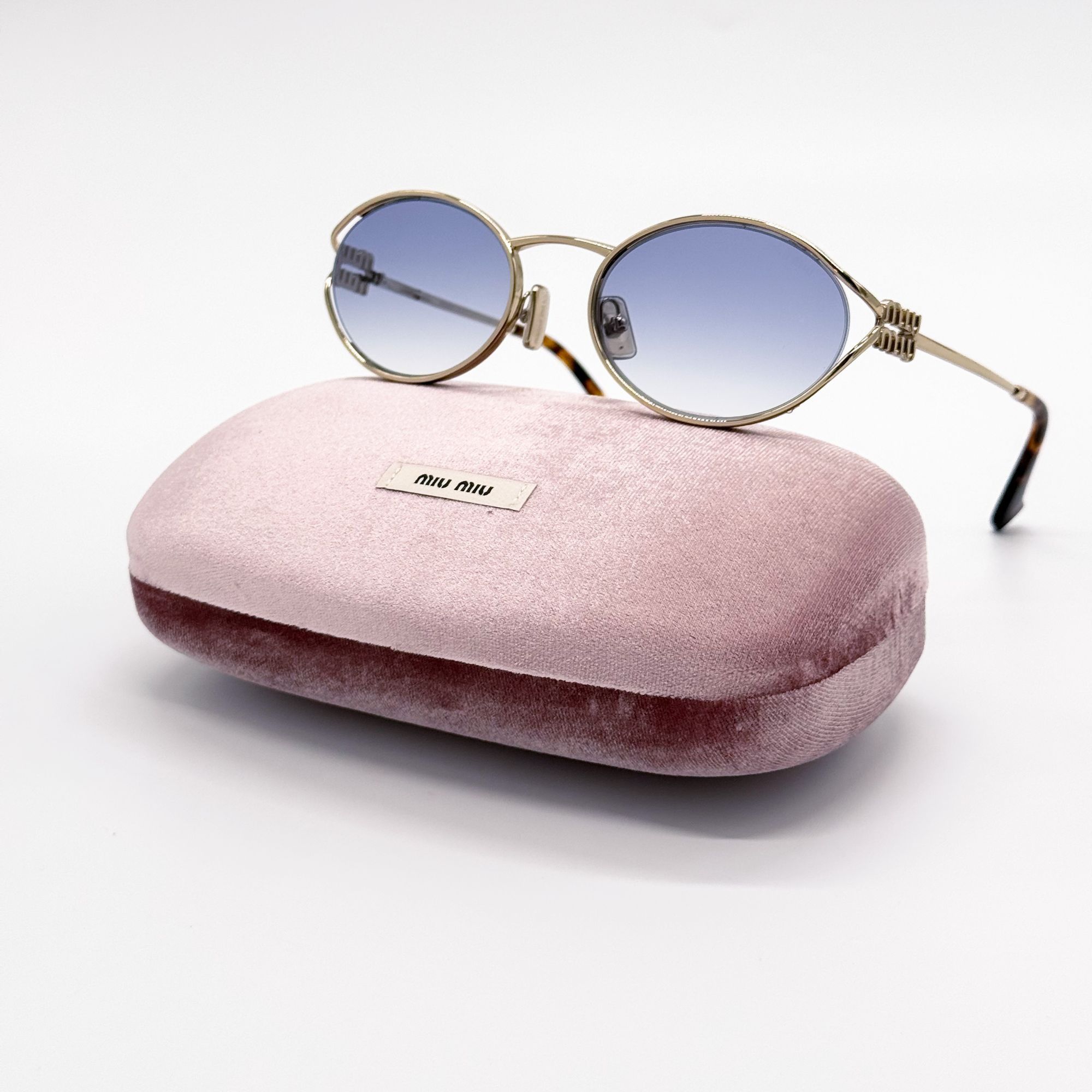 Miu Miu NEW Miu Miu MU52YS 5AK10B Oval Unisex Sunglasses MU 52YS