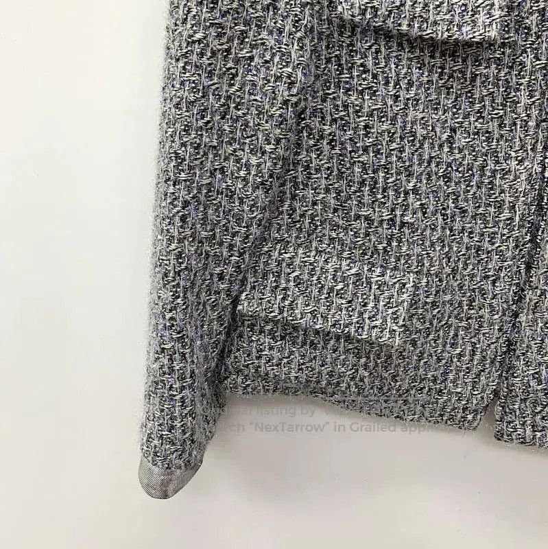 Chanel Chanel Silver Silk Women's Jacket . Size S / US 4 / IT 40 - 4 Thumbnail