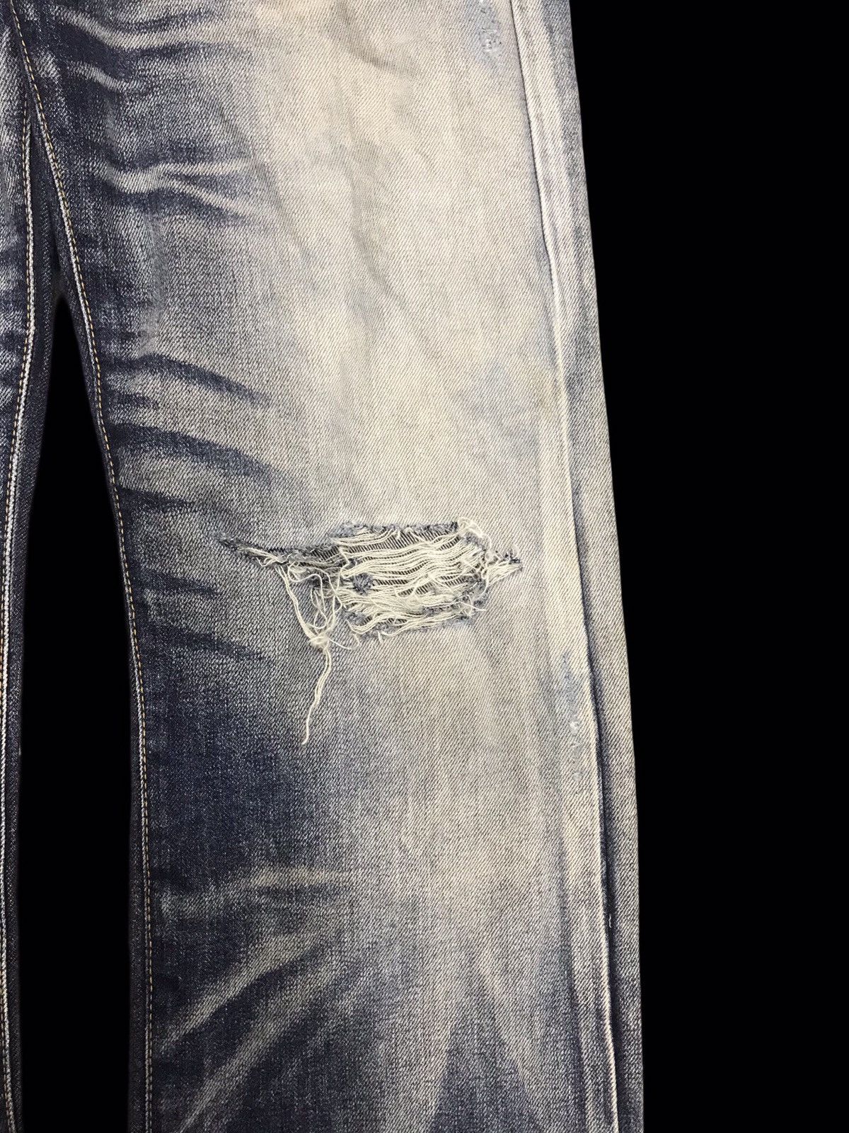 Japanese Brand 💥ARCHIVAL💥SELF TA SUPER STONEWASH DISTRESSED DENIM F295 Size US 30 / EU 46 - 5 Thumbnail