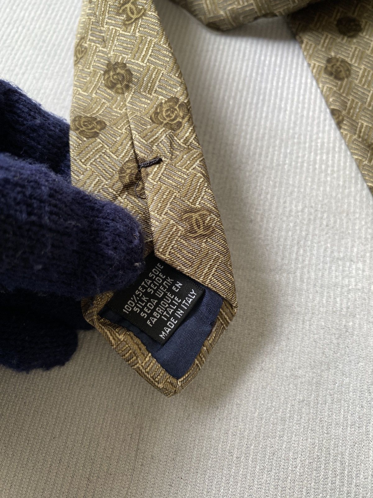 Chanel Chanel Paris Silk Necktie Size ONE SIZE - 8 Thumbnail