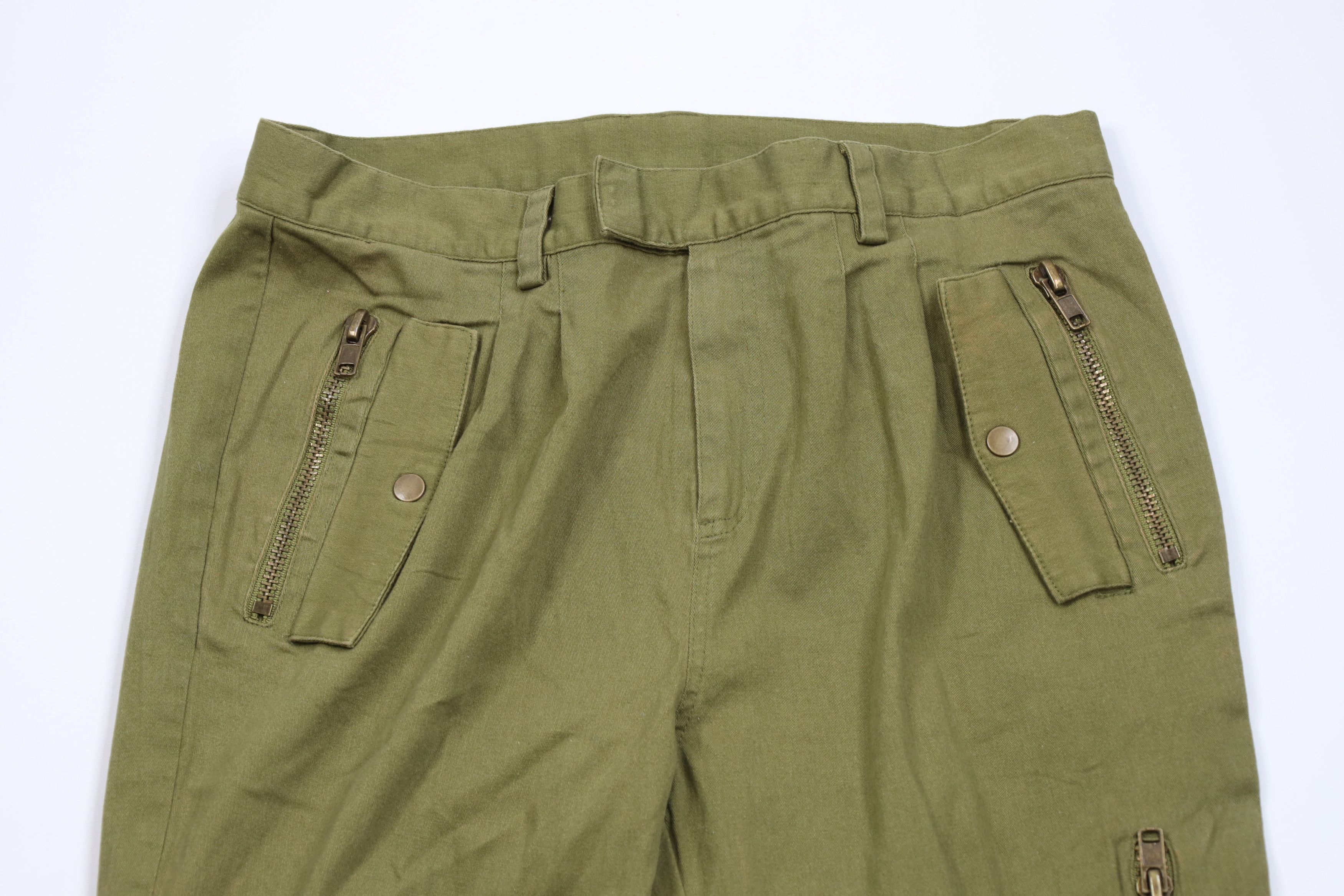 Vintage Vintage Y2K Babydoll Streetwear Tapered Leg Military Pants Size 32" / US 10 / IT 46 - 2 Thumbnail