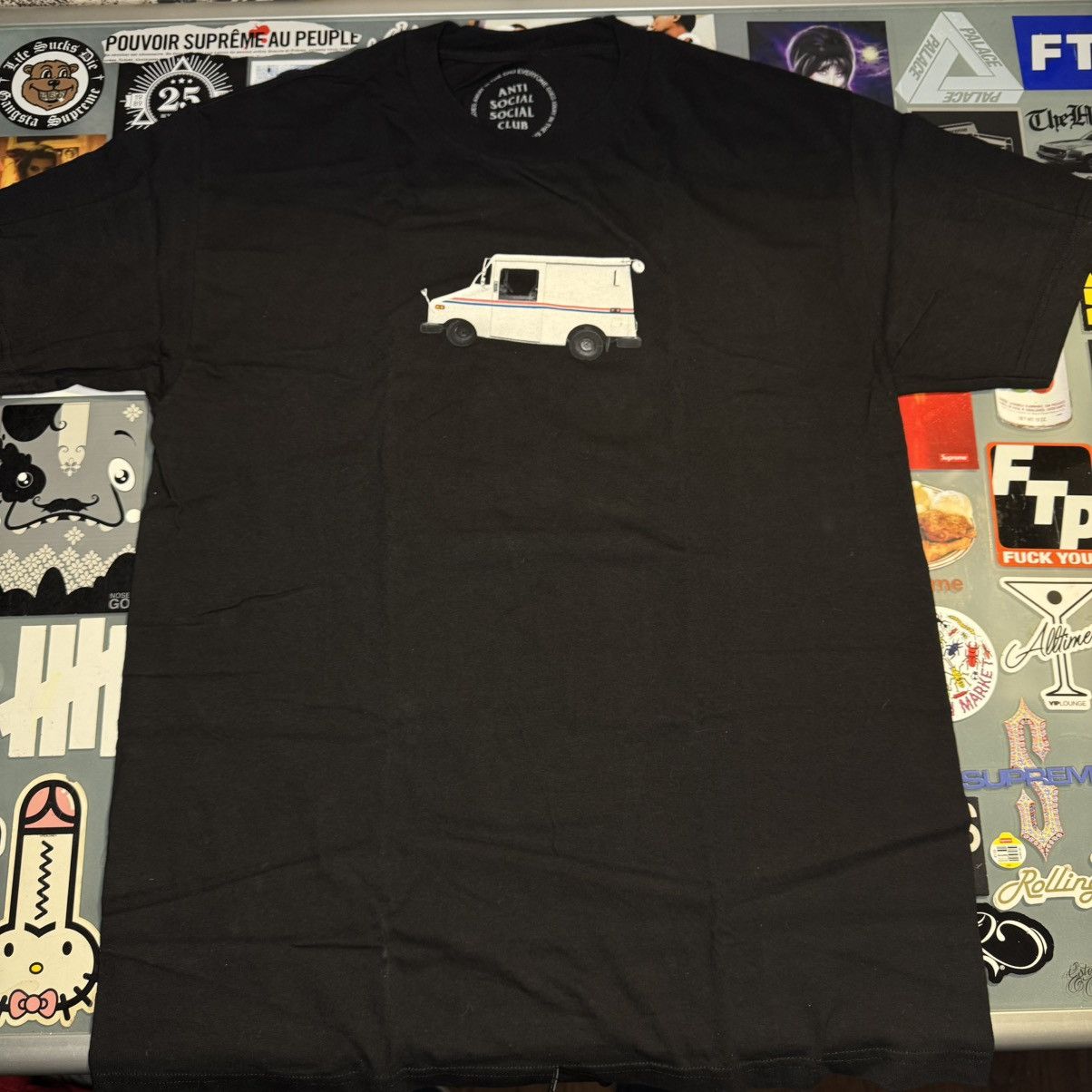 Anti Social Social Club Anti Social Social Club SMS 2 Tee Large Black Size US L / EU 52-54 / 3 - 1 Thumbnail