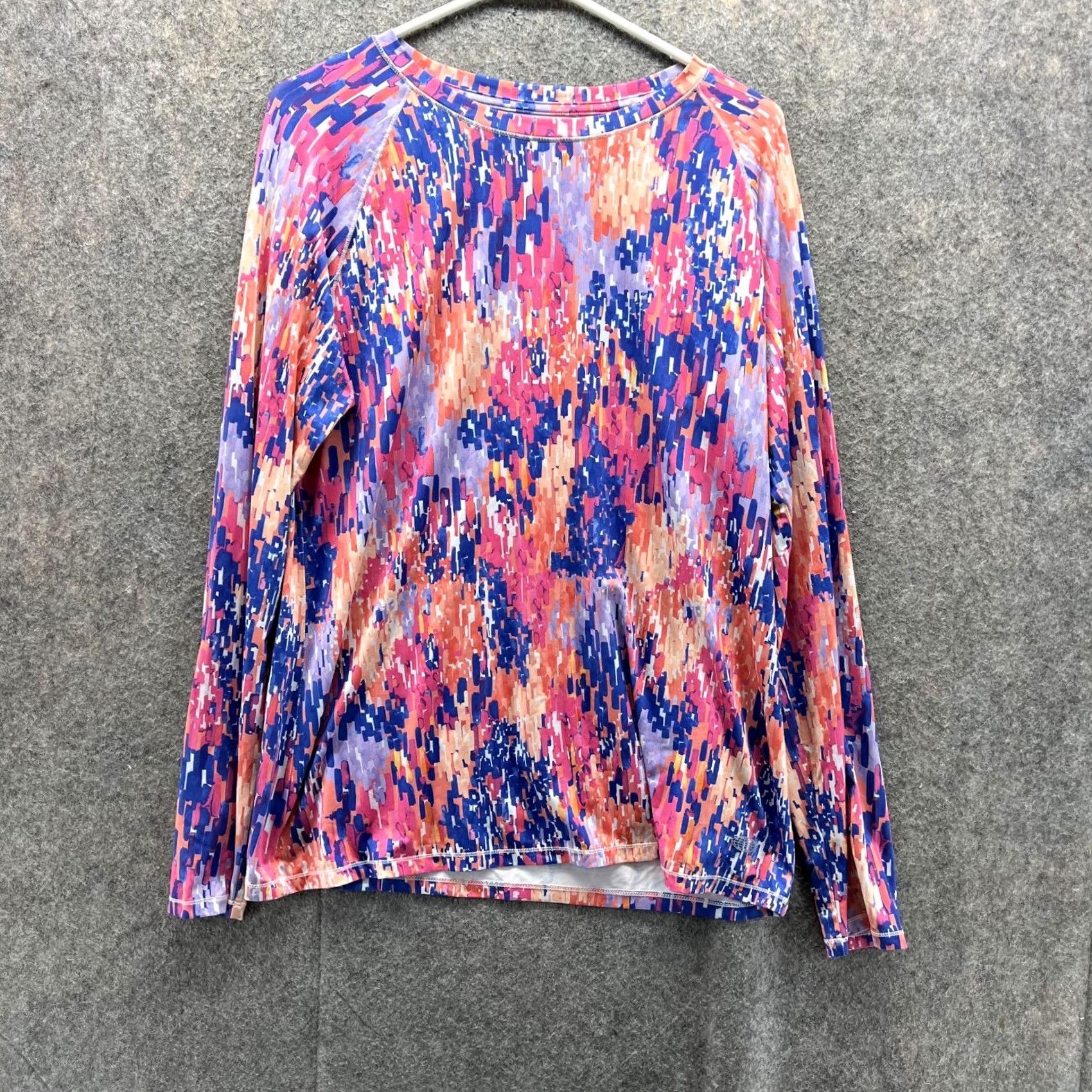 Vintage Reel Legends Shirt Women Large Blue Crewneck Geometric All Seasons Casual Long Sleeve T-Shirt Plastic? Size L / US 10 / IT 46 - 2 Thumbnail
