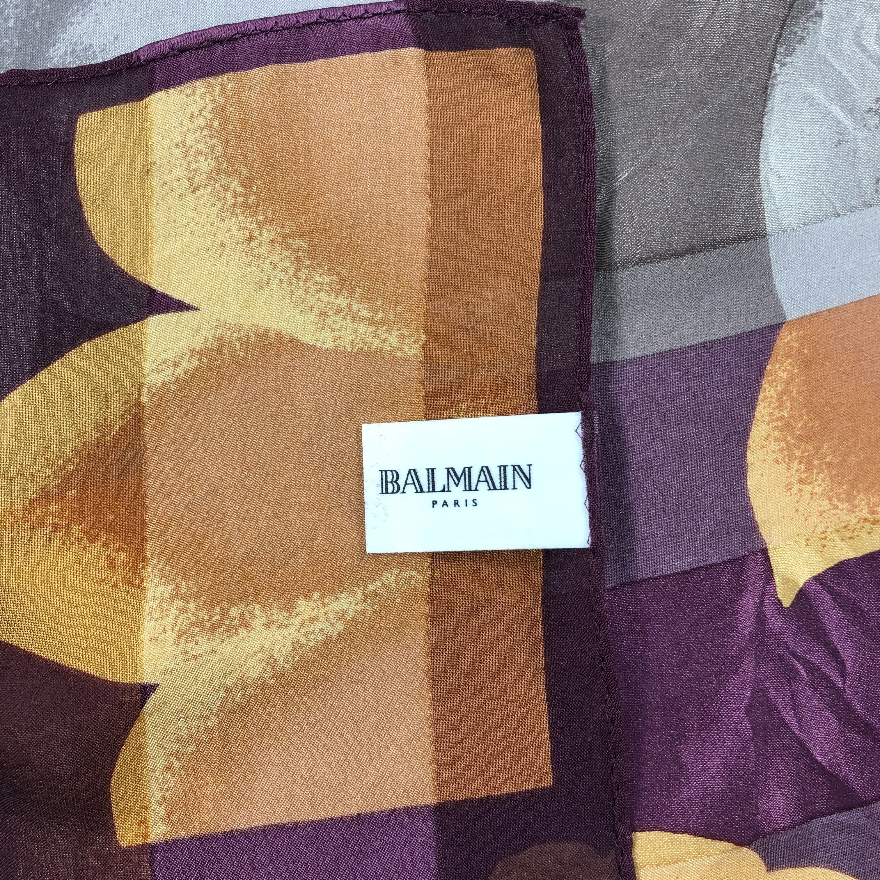 Pierre Balmain Vintage Balmain Silk Scarf Size ONE SIZE - 5 Thumbnail