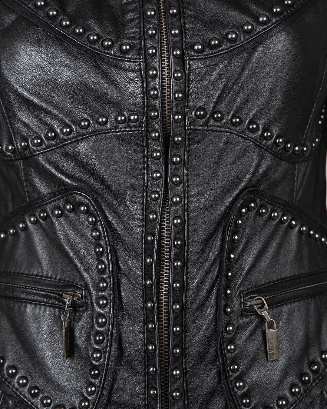Just Cavalli Just Cavalli Leather Studded Jacket Size M / US 6-8 / IT 42-44 - 6 Thumbnail