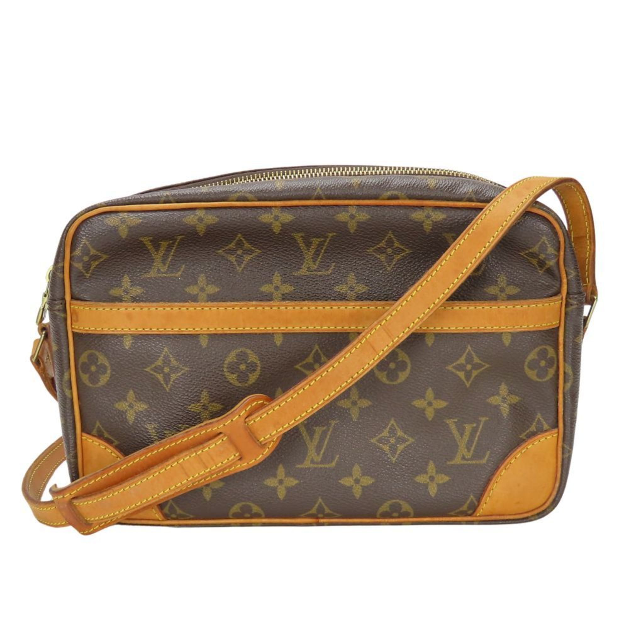 Louis Vuitton Shoulder Bag Trocadero 27 M51274 Monogram Tanned Leather Brown Women's Louis Vuitton