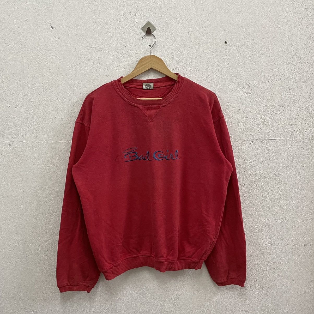 Girl Skateboards × Vintage × Welcome Skateboards 🔥Vintage 90s Bad Girl Skateboards Distress Sweatshirts Size US M / EU 48-50 / 2 - 1 Thumbnail