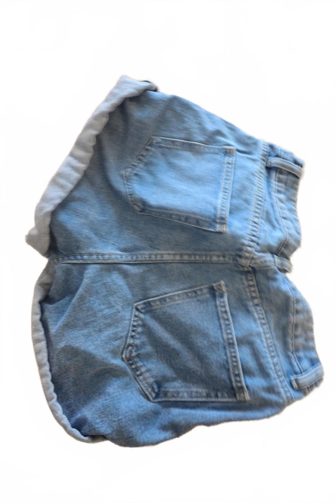Shein SHEIN Classic Light Blue Denim Shorts with Rolled Hem Medium Size US 32 / EU 48 - 4 Thumbnail