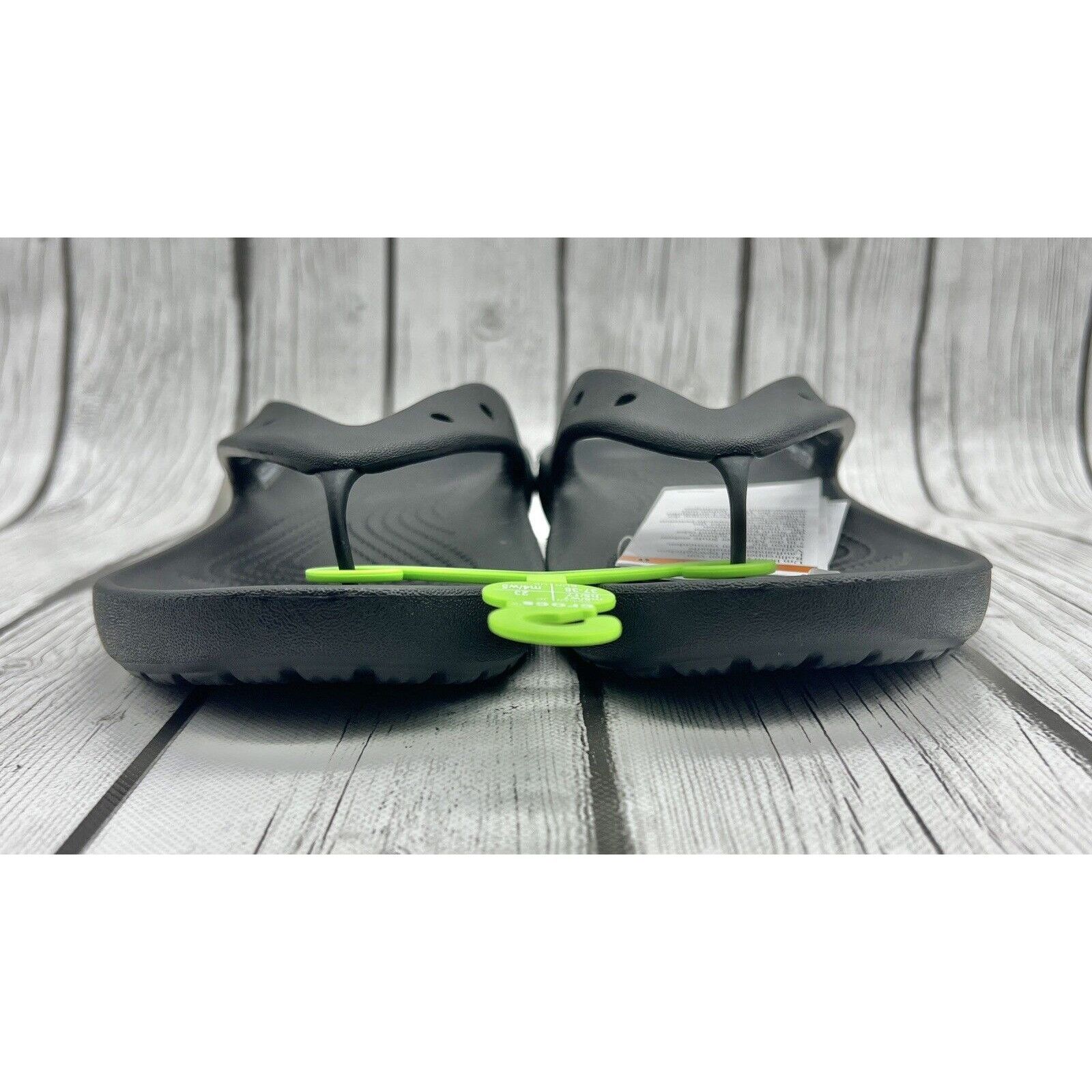 Crocs Size 7w/5m - Crocs Classic Flip Flop Black 209402 001 Size US 7 / IT 37 - 2 Thumbnail