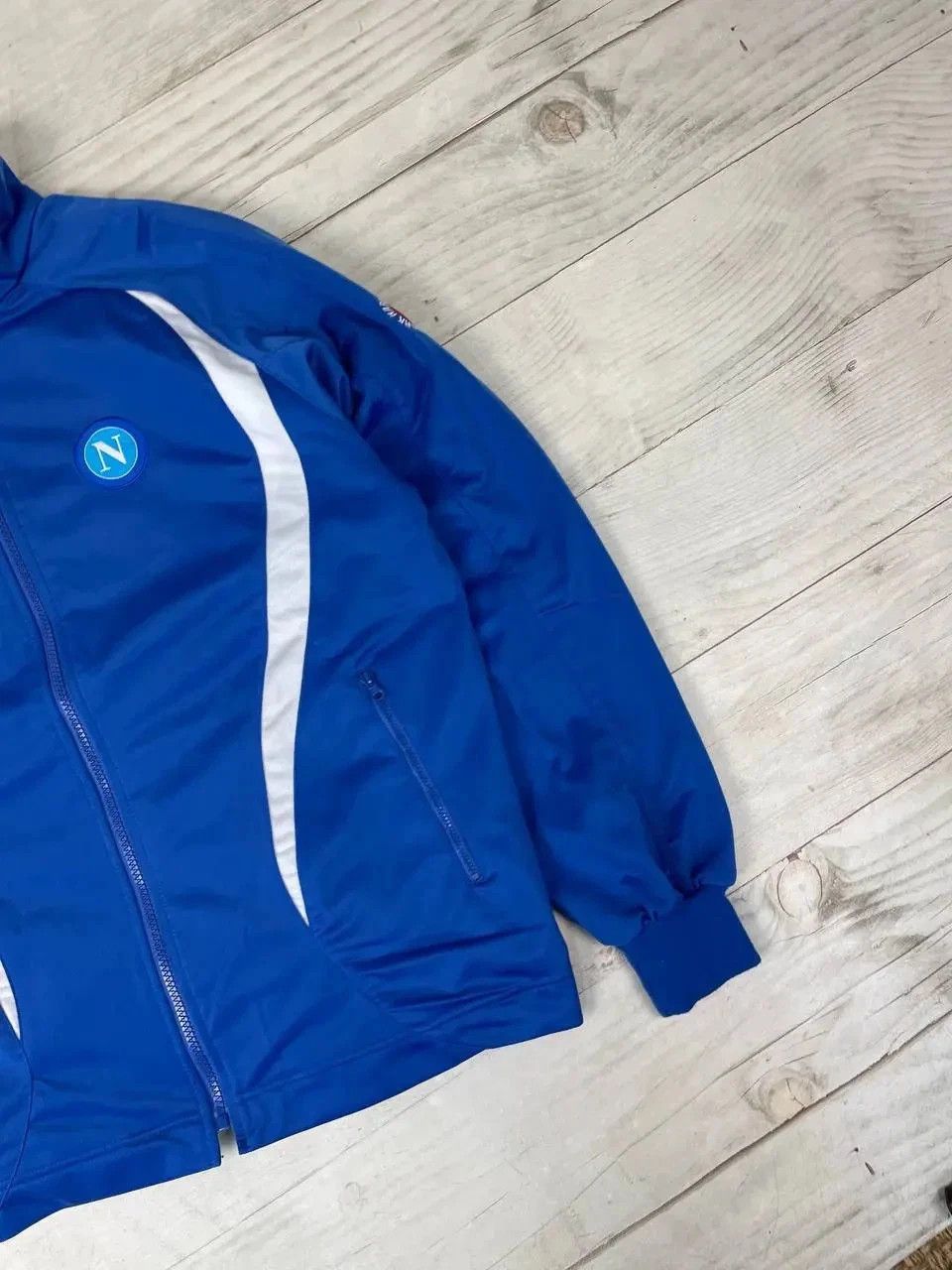 Macron Macron SSC Napoli 2009 2010 Track Jacket Football Soccer Size US S / EU 44-46 / 1 - 5 Thumbnail