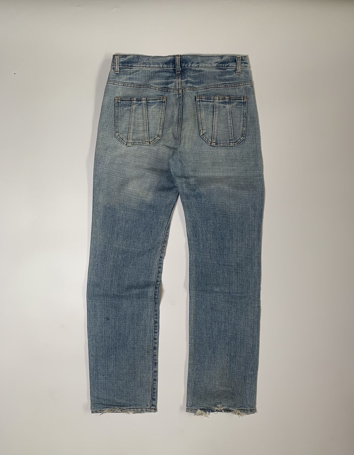 Japanese Brand Back rush ripped zipper pocket bush denim Size US 32 / EU 48 - 6 Thumbnail