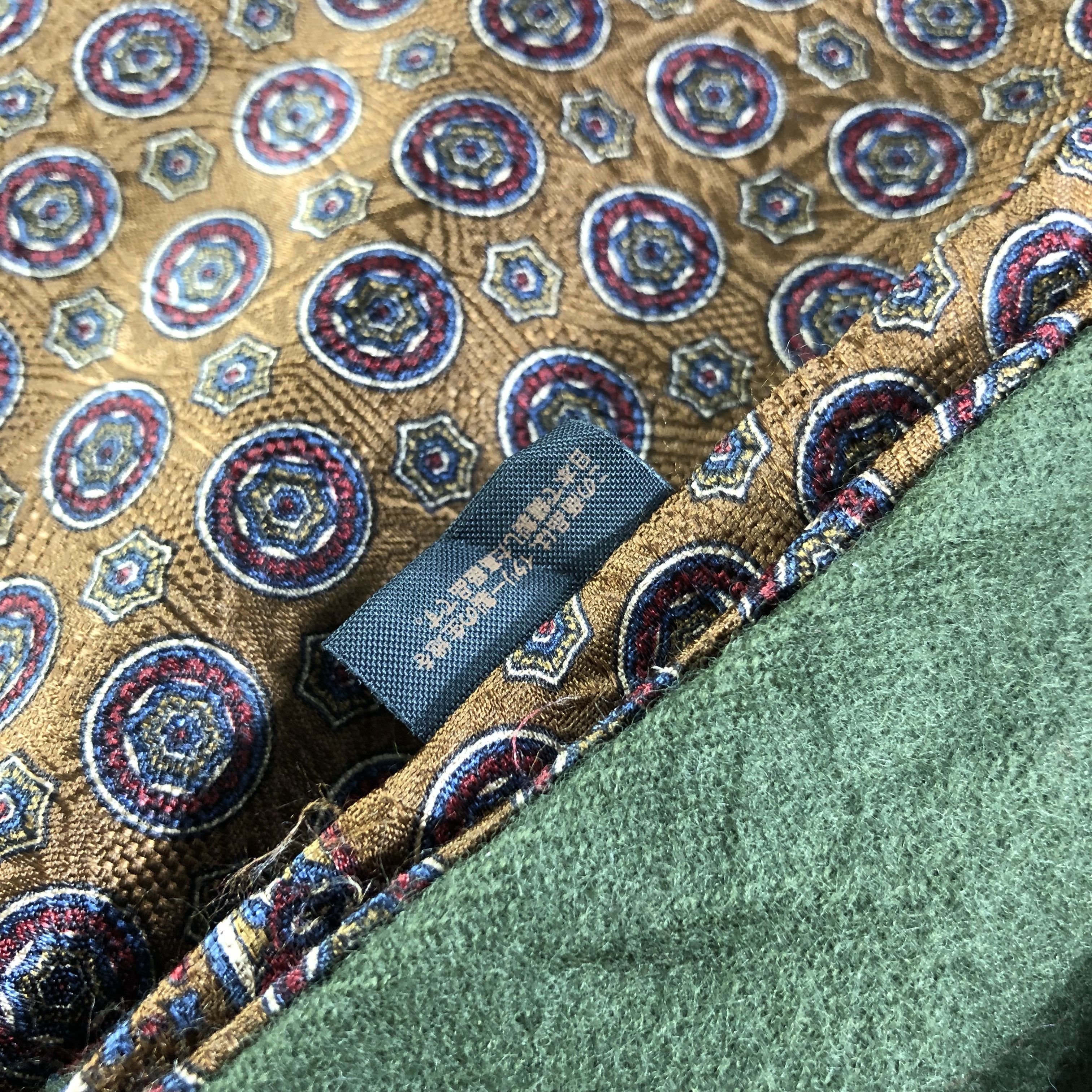 Vintage Luxury Paisley Silk Wool Scarf Muffler V1270 Size ONE SIZE - 5 Thumbnail