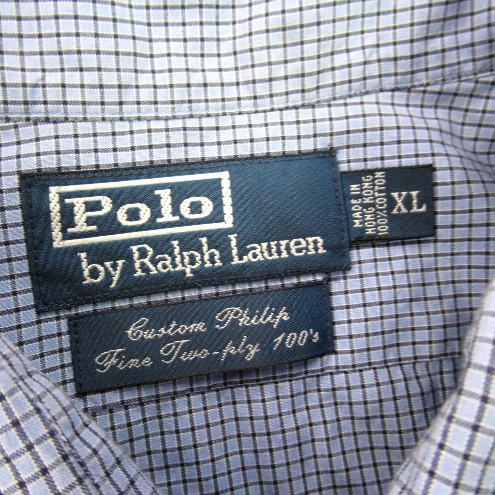 Polo Ralph Lauren Polo Ralph Lauren Shirt Mens XL Long Sleeve Button-Up Blue Checks Casual Size US XL / EU 56 / 4 - 3 Thumbnail