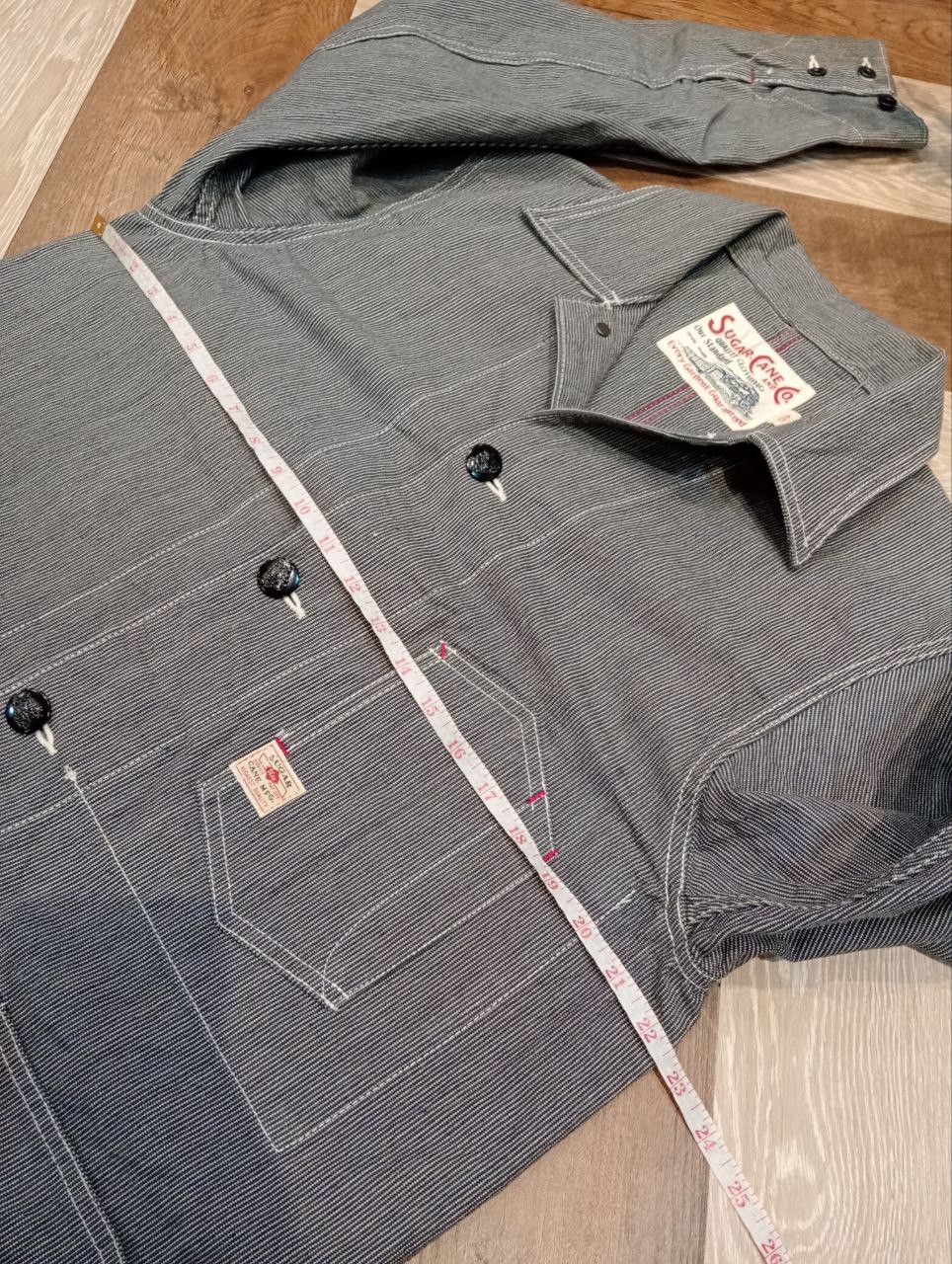 Sugar Cane SUGARCANE TOYO ENTERPRISE HICKORY STRIPE WORK COAT - SIZE 40 Size US L / EU 52-54 / 3 - 16 Thumbnail