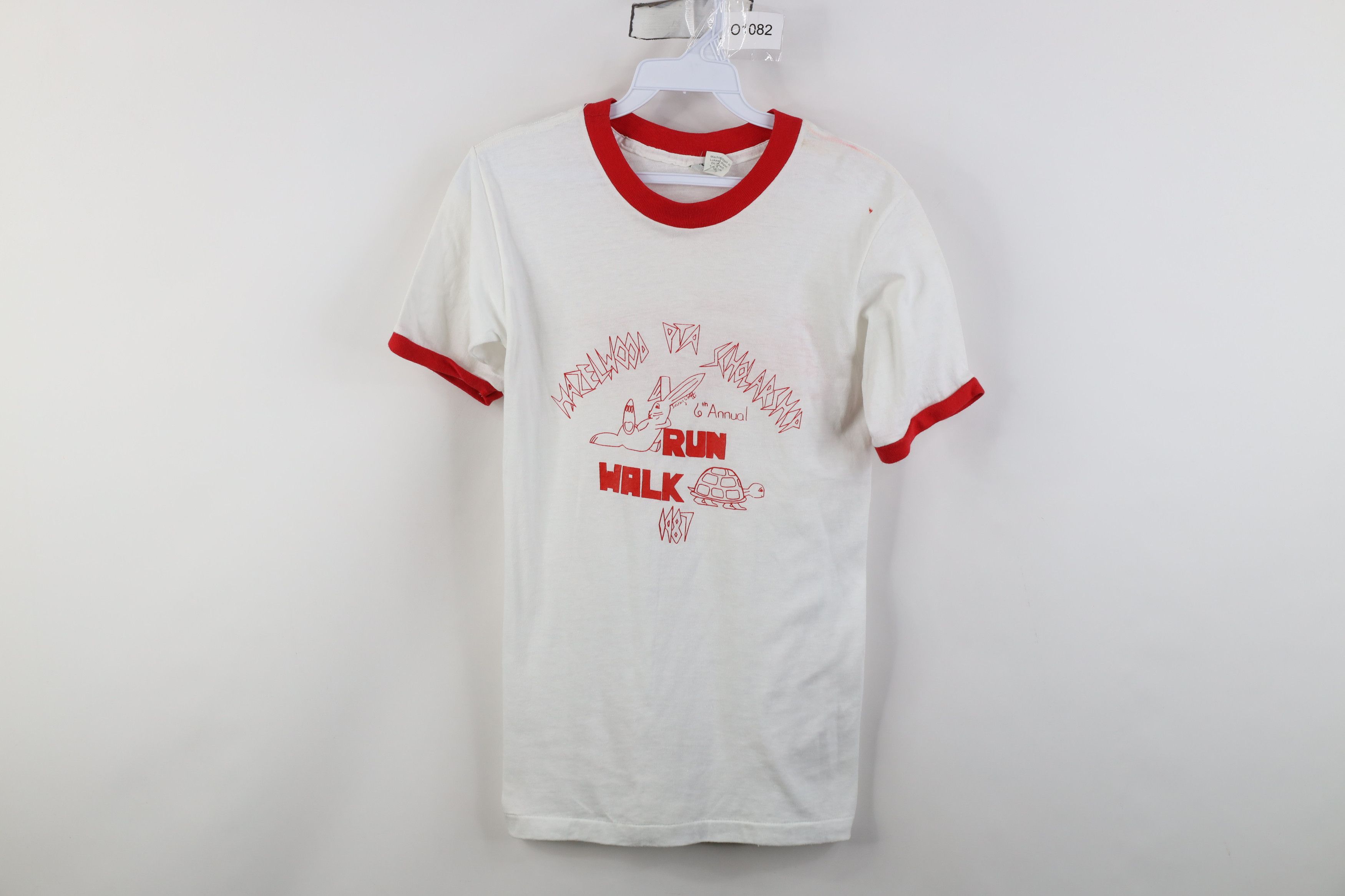 Vintage Vintage 80s Coca Cola Run Walk Ringer T-Shirt White USA Size S / US 4 / IT 40 - 1 Thumbnail