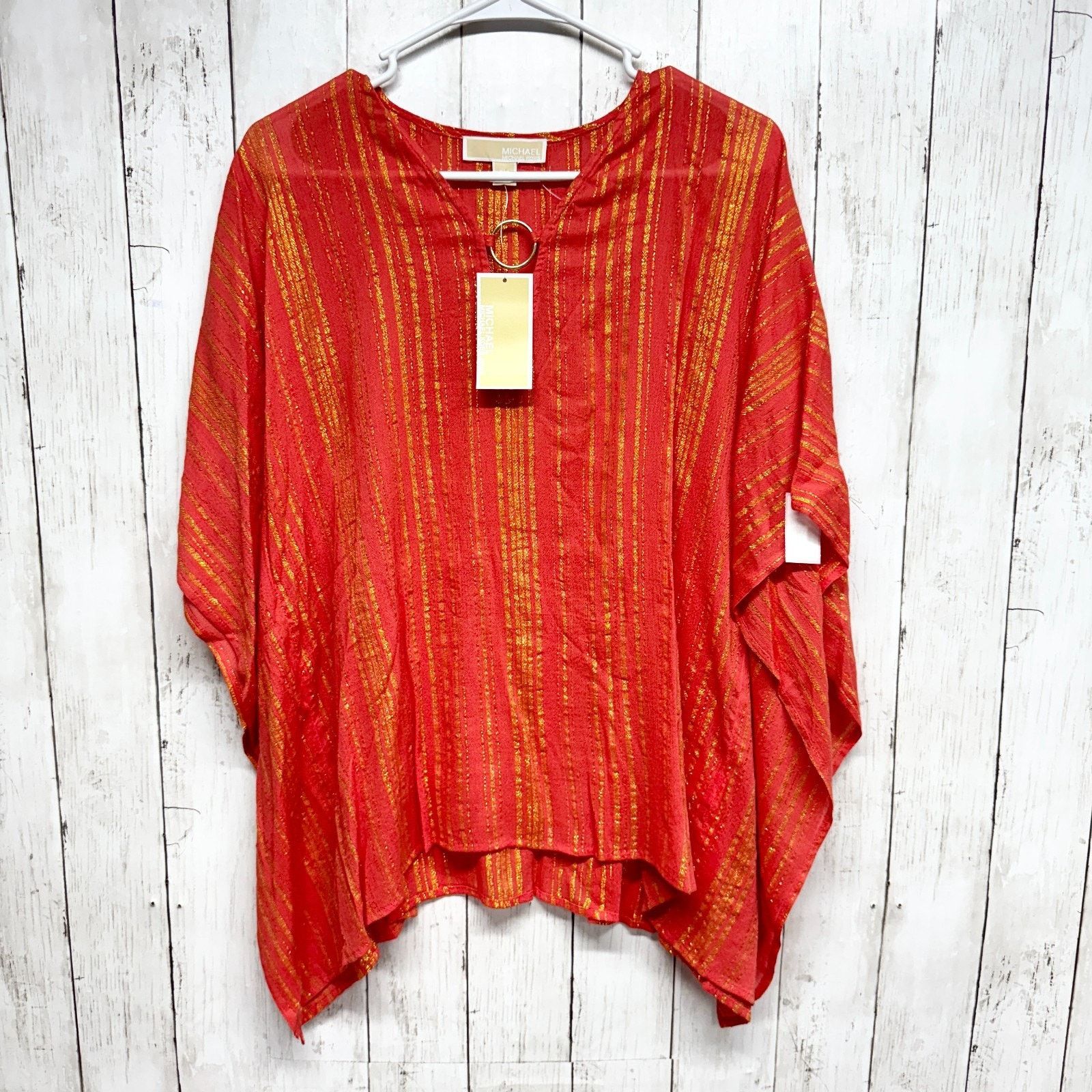 Michael Kors Michael Michael Kors Small Metallic Kimono Swim Coverup NWT Size S / US 4 / IT 40 - 1 Thumbnail