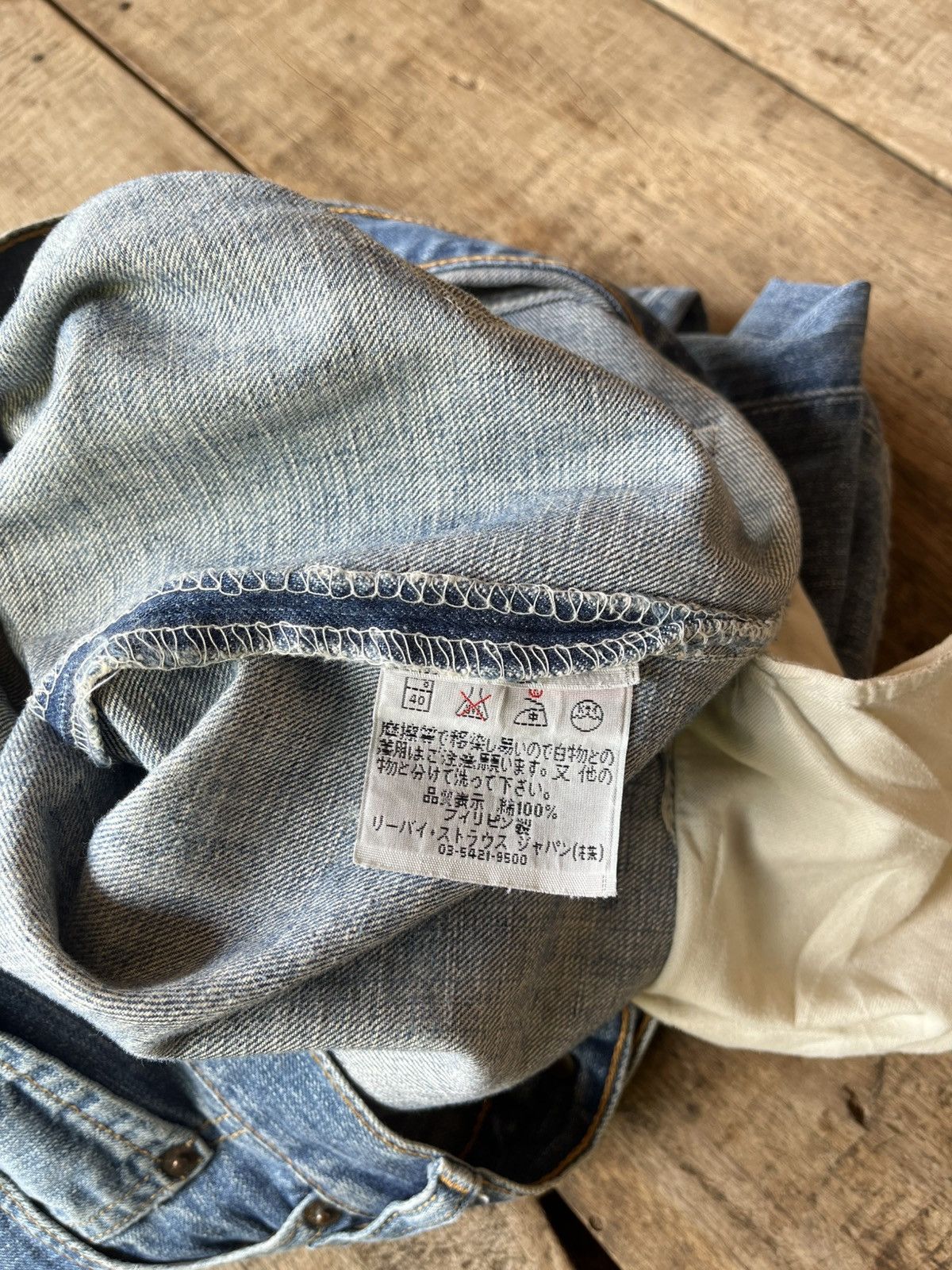 Vintage Thrashed Faded levi’s 501 grunge Size US 33 - 8 Thumbnail