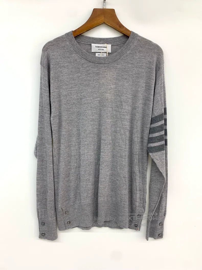 Other Thom Browne Round-neck striped sweater Size US S / EU 44-46 / 1 - 1 Thumbnail