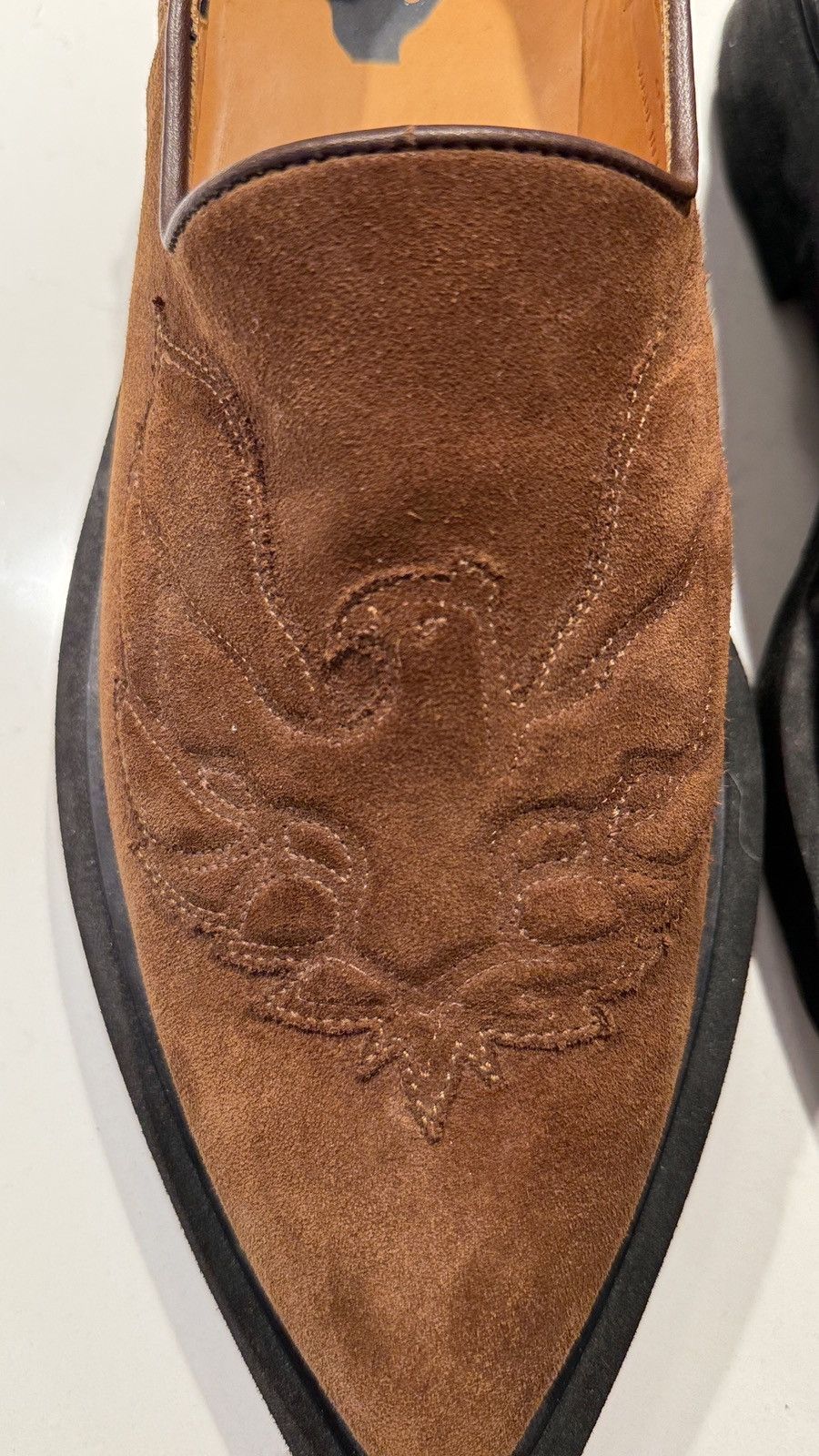 Off-White Off-White c/o Virgil Abloh Brown suede western eagle loafer Size US 11 / EU 44 - 2 Thumbnail