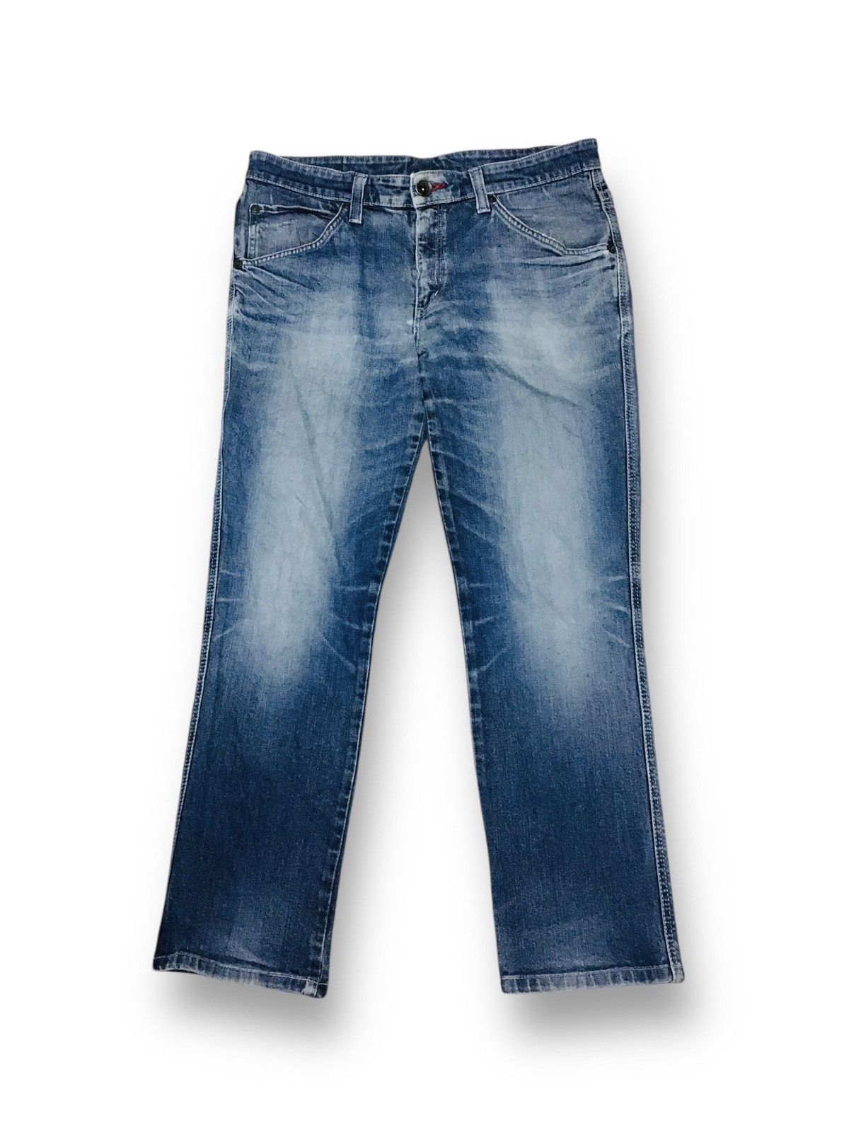 Edwin × Japanese Brand Edwin Blue Trip Jeans (17) Size US 35 - 1 Thumbnail