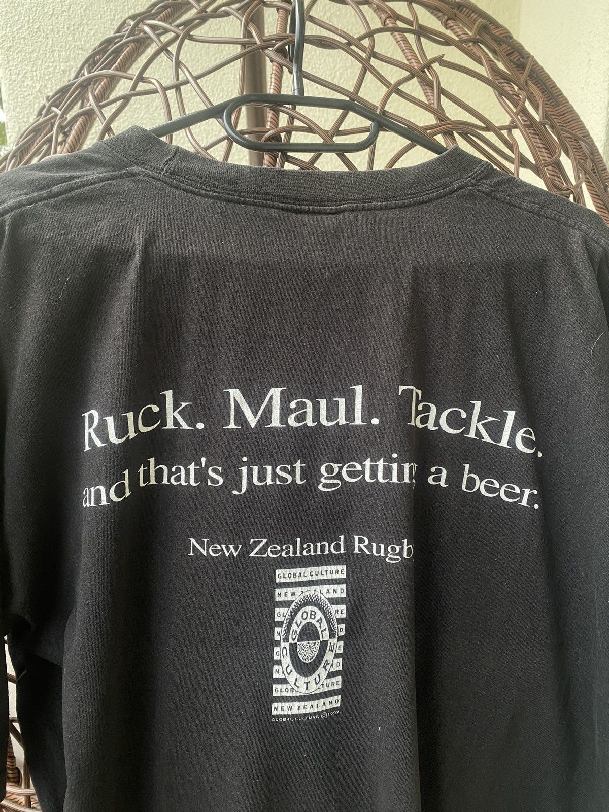 Vintage New zealand global culture vintage tee 90s Size US XL / EU 56 / 4 - 4 Thumbnail