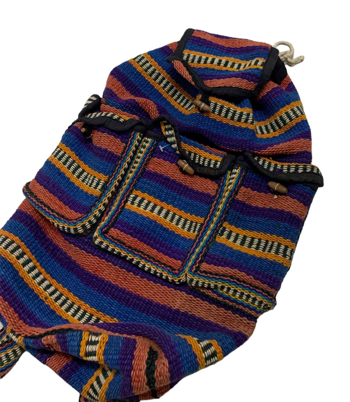 Vintage VINTAGE NAVAJO KNITTED MULTICOLOUR BACKPACK Size ONE SIZE - 4 Thumbnail