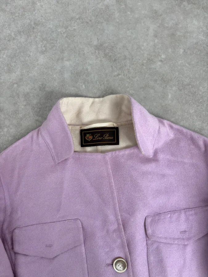 Loro Piana Loro Piana Purple Lila Officer Cashmere Buttoned Jacket Size S / US 4 / IT 40 - 5 Thumbnail