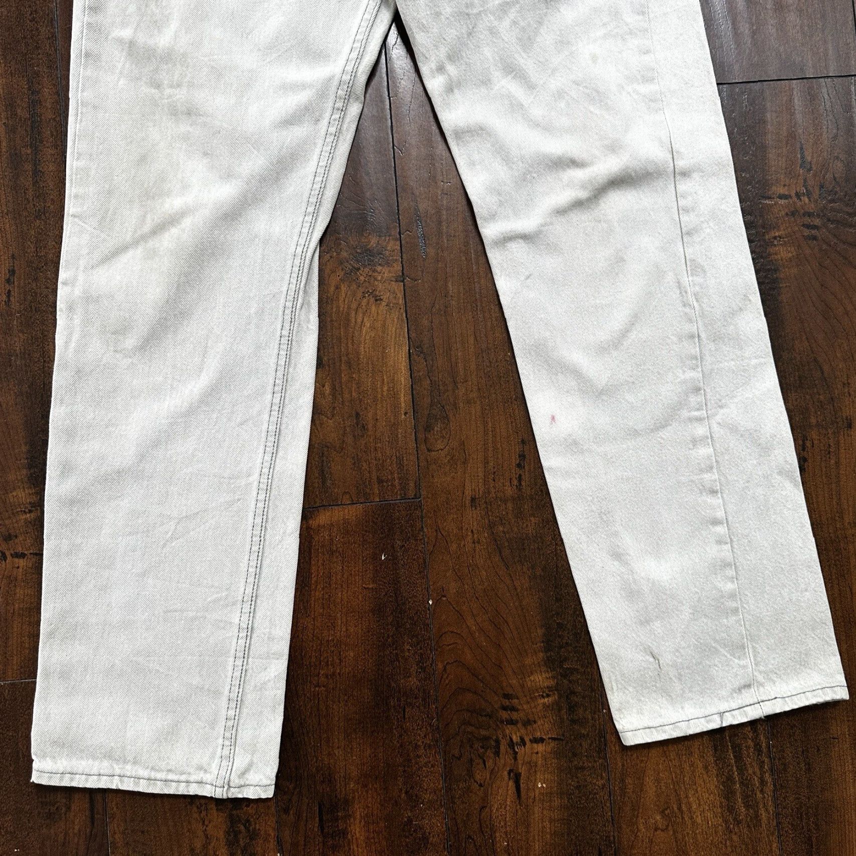 Levi's VINTAGE Levi's 501 Jeans Men 34x32 Grey Wash Button Fly 90s Straight Cotton Denim USA Tag XX Act 31x31 Classic Fit Size US 34 / EU 50 - 3 Thumbnail