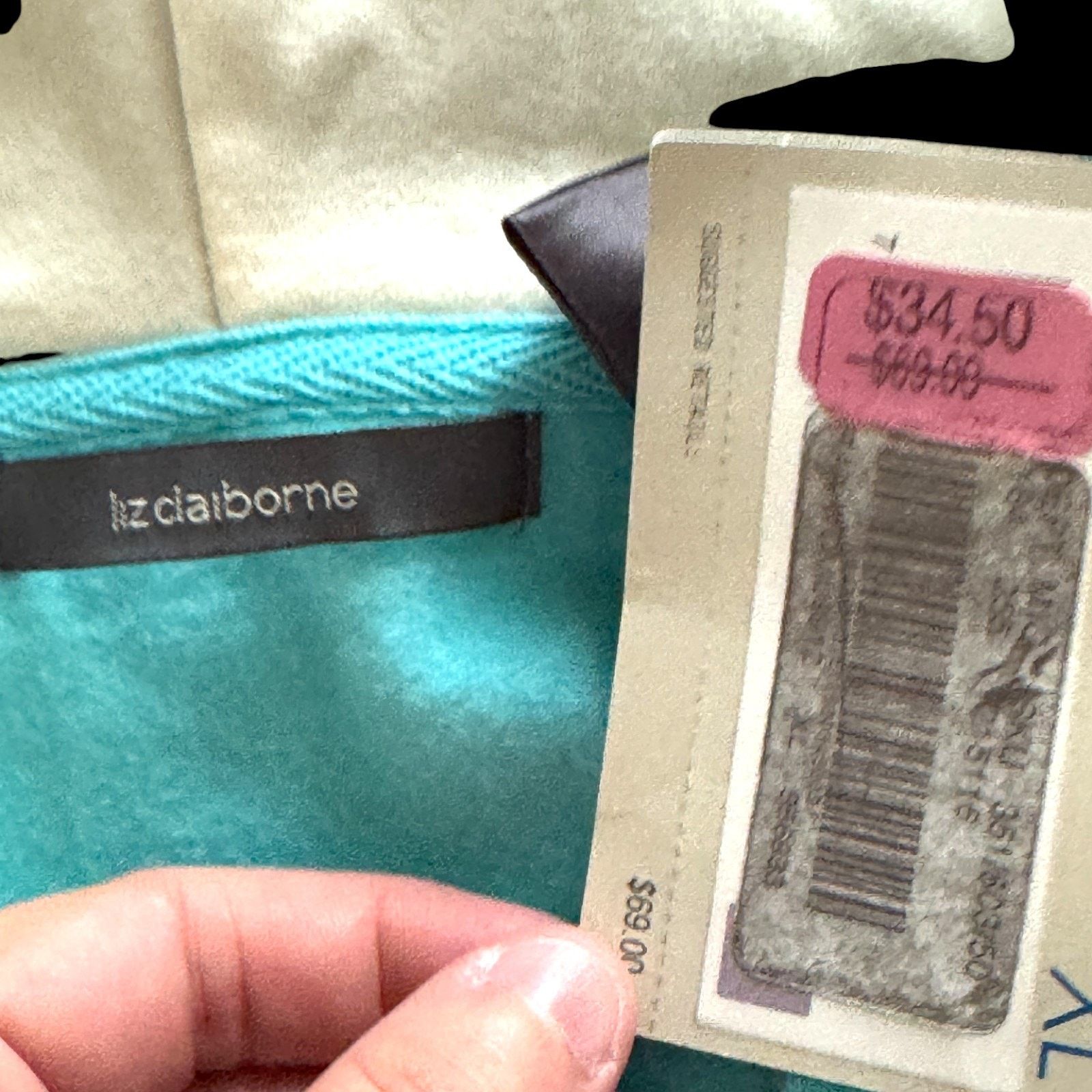 Liz Claiborne Liz Claiborne Hoodie XL Blue Long Sleeve Drawstring Pullover Size XL / US 12-14 / IT 48-50 - 9 Thumbnail