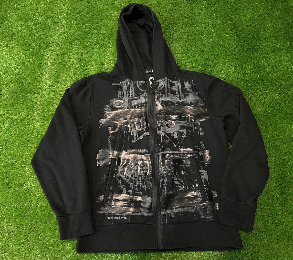 Marc Ecko Vtg Y2K Marc Ecko Cut & Sew Zip Hoodie Sex Drugs Rock Roll Size US L / EU 52-54 / 3 - 1 Thumbnail