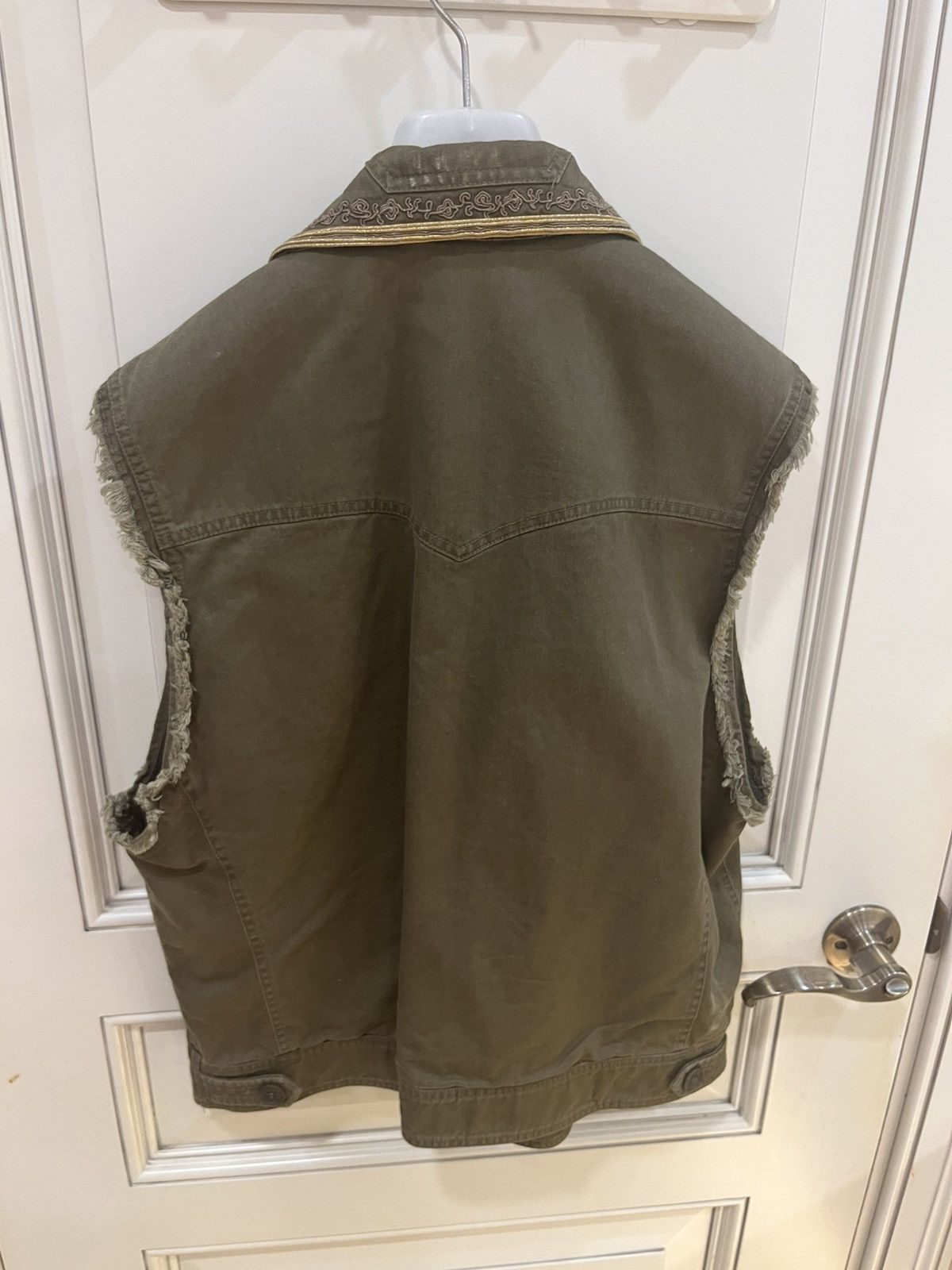 Saint Laurent Paris kaki green vest gilet with embroidery size46 Size US S / EU 44-46 / 1 - 8 Thumbnail