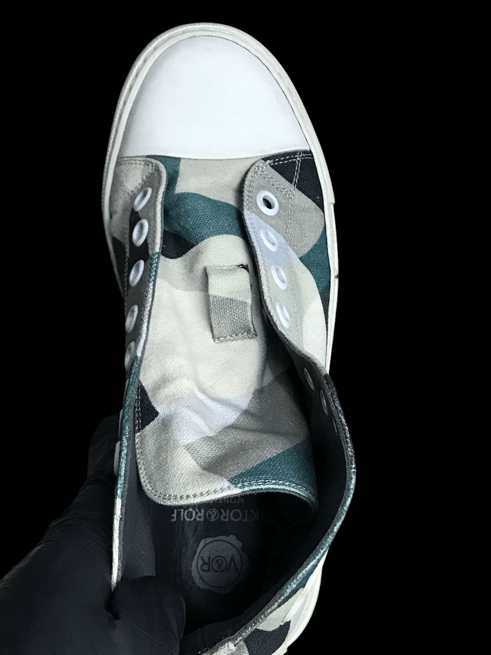 Viktor & Rolf Viktor&Rolf Camo White Suede Sneakers Size US 6 / EU 39 - 6 Thumbnail