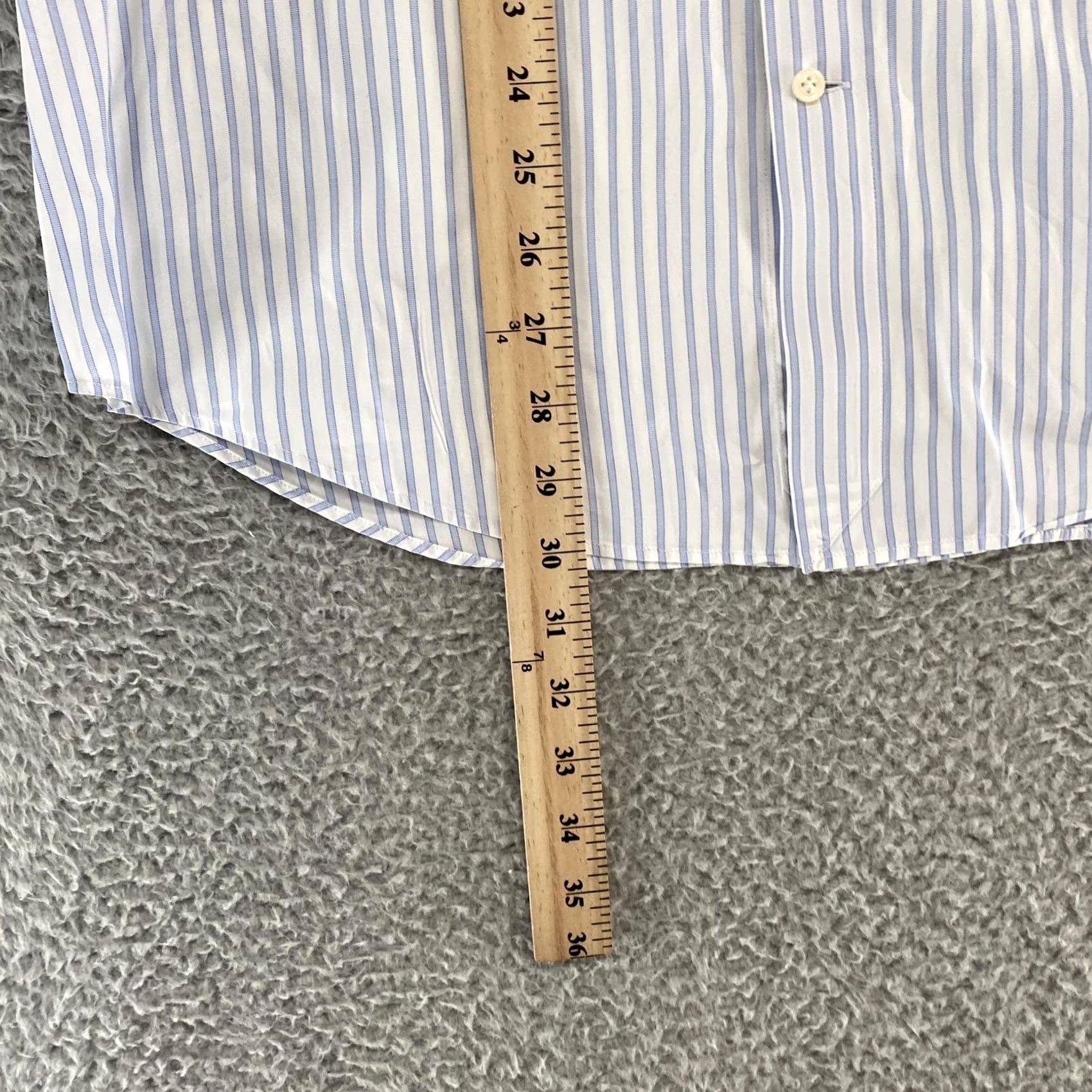 Suitsupply Suitsupply Dress Shirt Mens 15.5 Slim Fit Striped Egyptian Cotton Long Sleeve 39 Size 42R - 4 Thumbnail