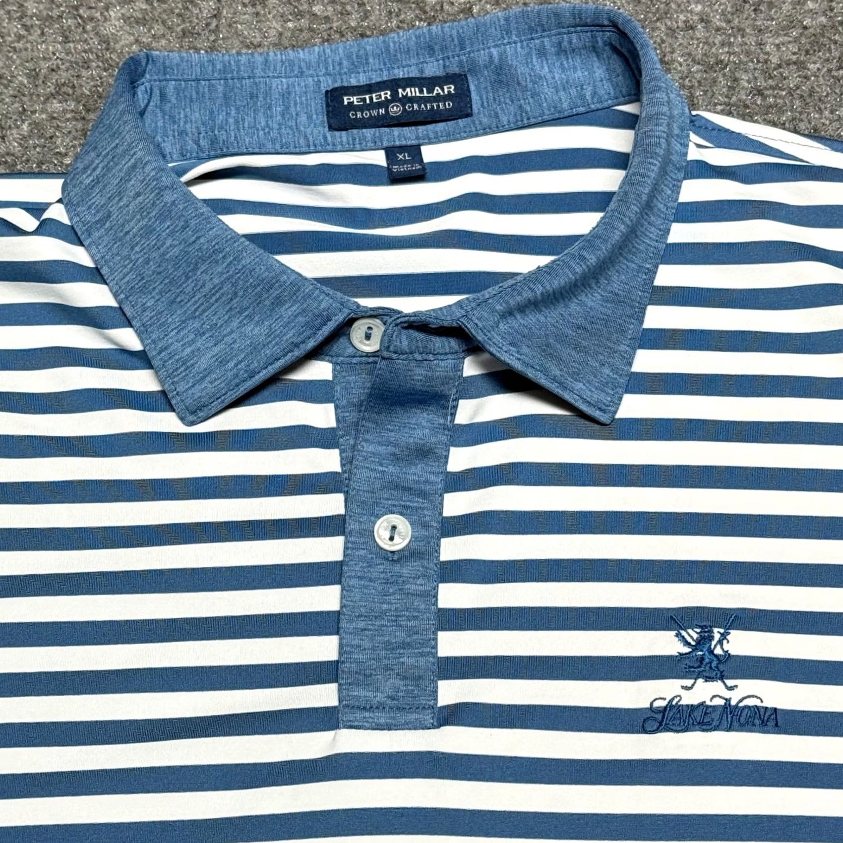 Peter Millar Peter Millar Crown Crafted Polo Shirt Men XL Blue Lake Nona Golf Club Florida Polo Men XL Blue Size US XL / EU 56 / 4 - 2 Thumbnail