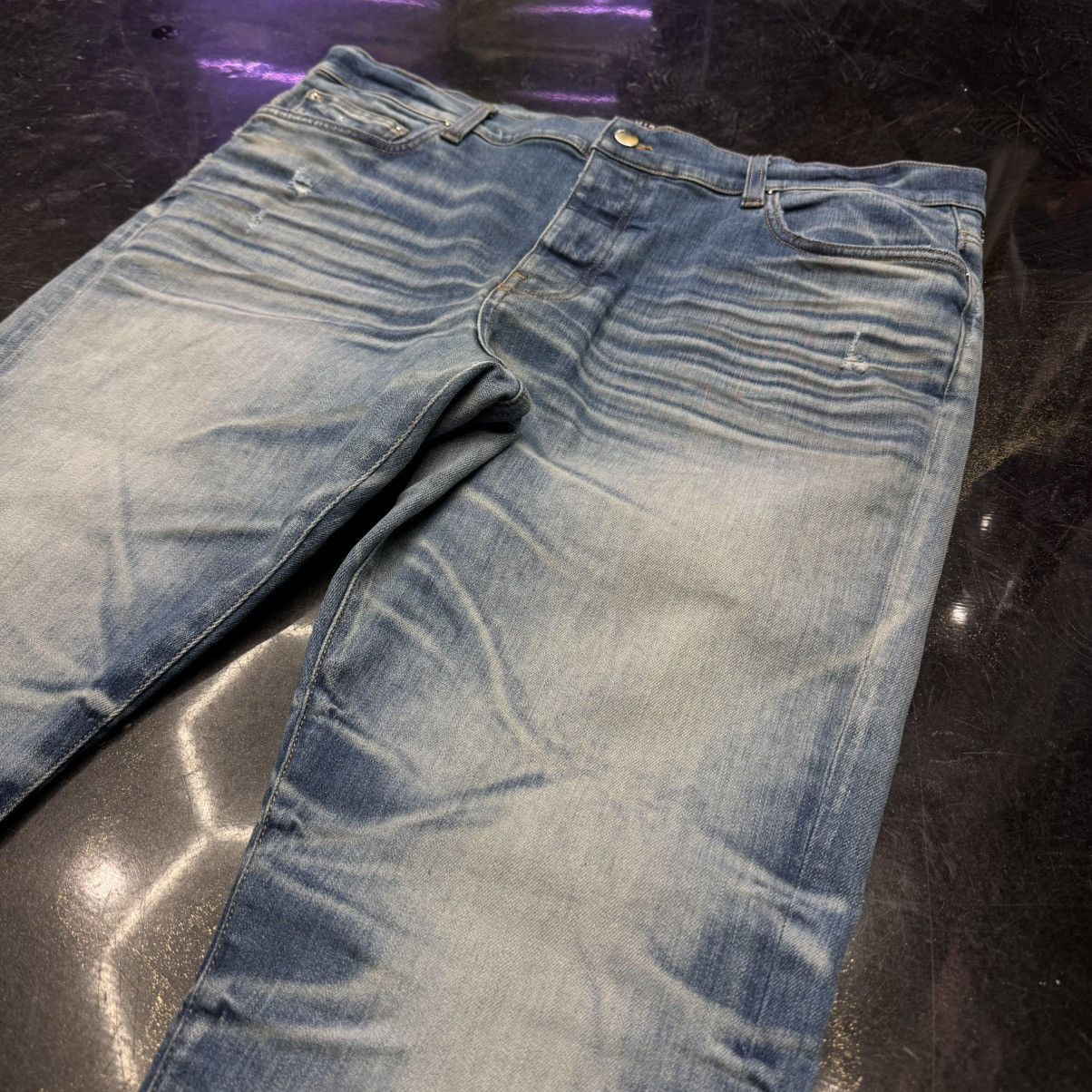 Amiri Amiri Stack Jeans Indigo Size US 38 / EU 54 - 3 Thumbnail