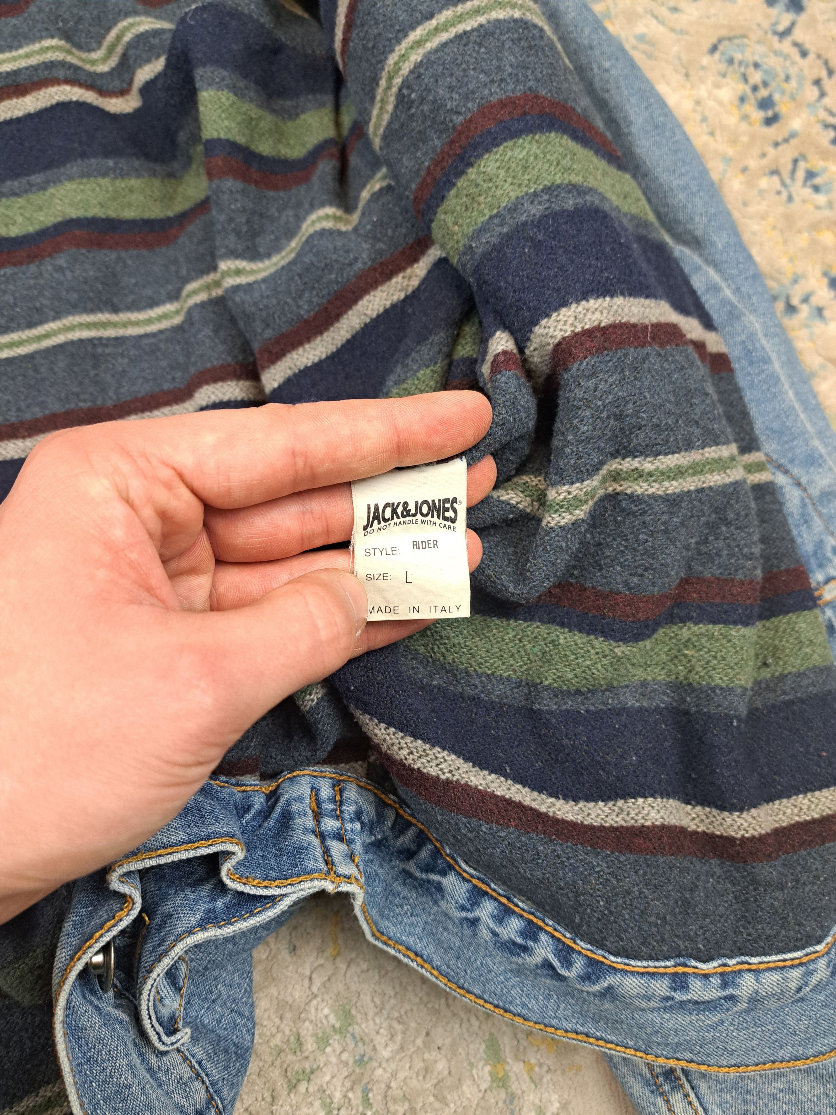 Vintage VTG 90s Wool Lined Denim Jacket Like Detroit Trucker Boxy Size US L / EU 52-54 / 3 - 7 Thumbnail