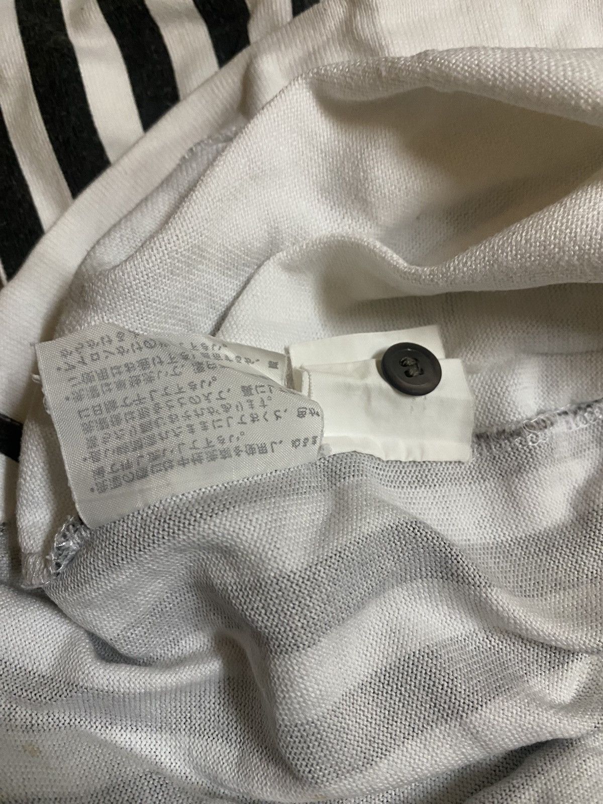 Comme des Garcons Homme Comme Des Garcons CDG Black And White Stripe Polo Shirt Size US M / EU 48-50 / 2 - 6 Thumbnail