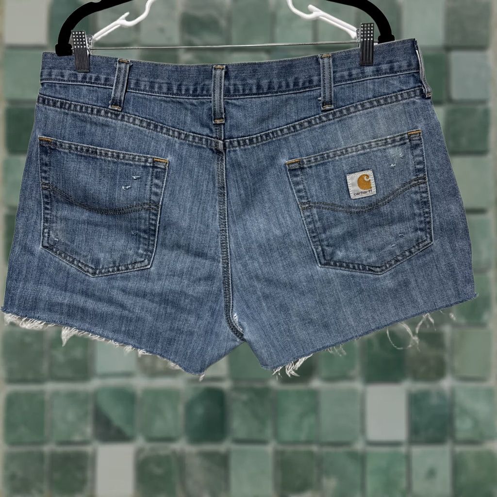 Carhartt Carhartt Jorts Relaxed Fit Cut Off Denim Shorts 38 Men Distressed Blue Jeans Shorts Regular Size 38 Mens Size US 38 / EU 54 - 1 Thumbnail